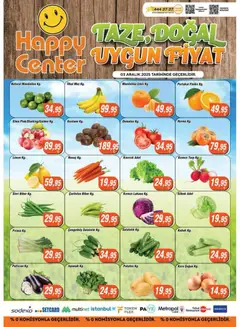 03.12.2025 tarihinden itibaren geçerli olan Happy Center kataloğu önizlemesi