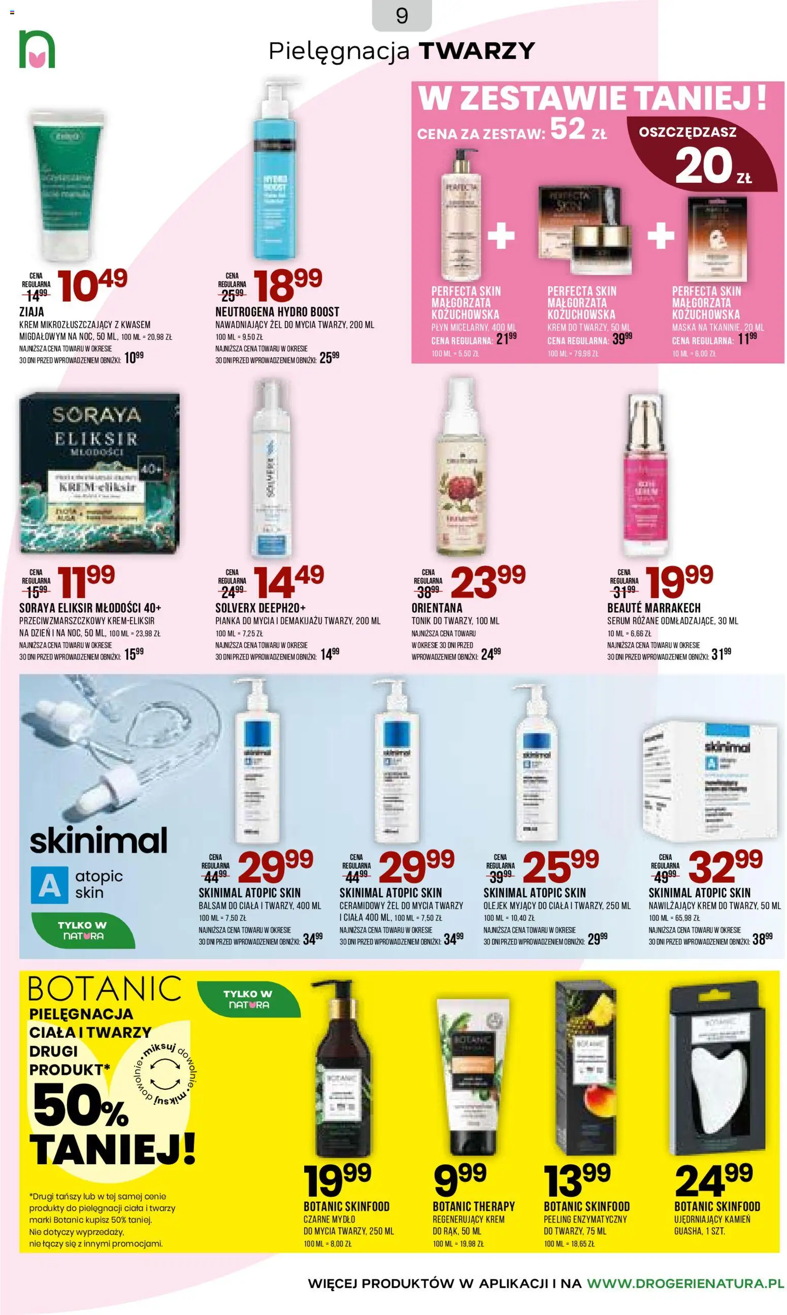 Drogerie Natura gazetka od 05.03.2026 | Strona: 9 | Produkty: Toner, Body, Maska, Krem