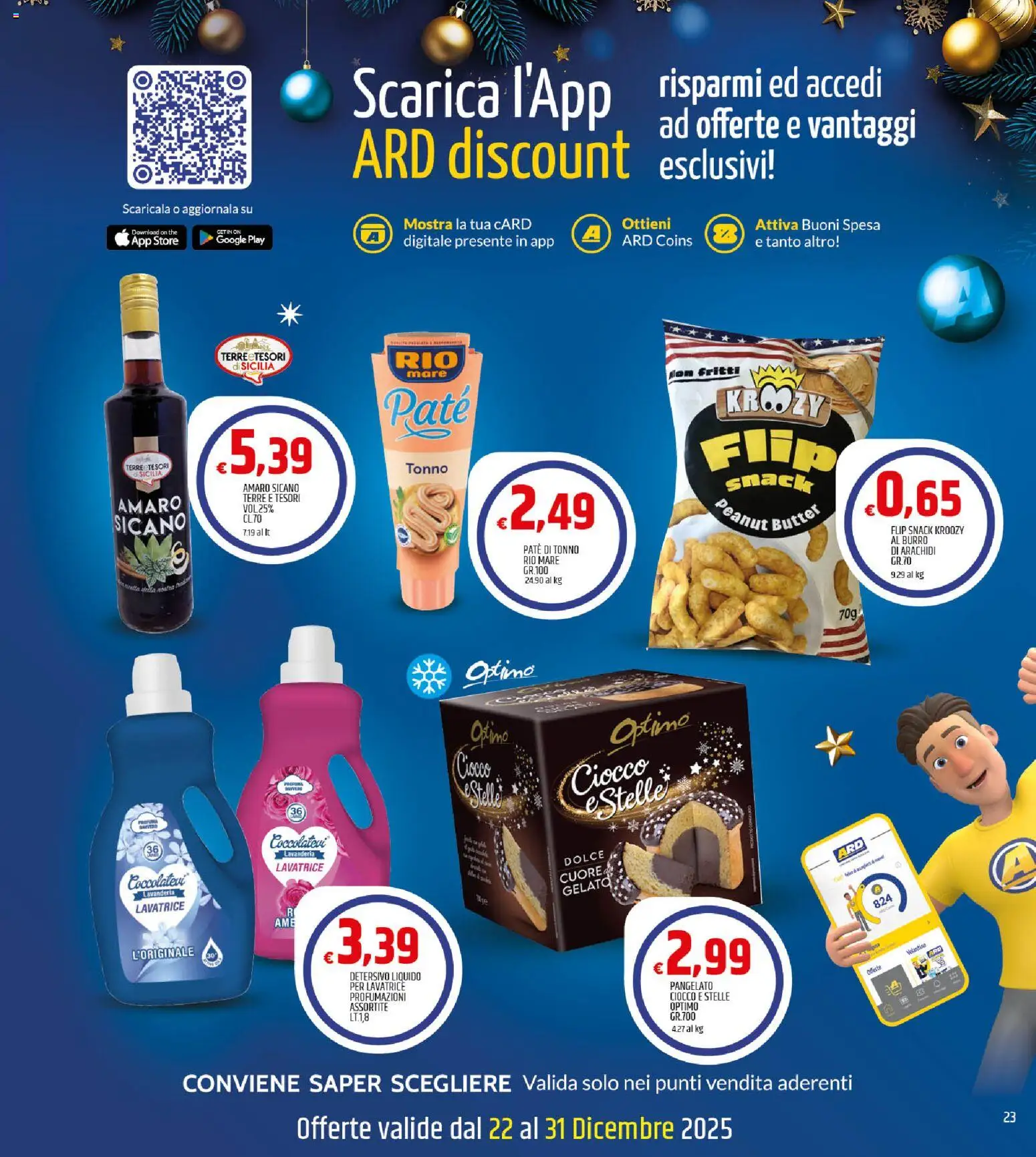 Volantino ARD Discount del 12.12.2025 | Pagina: 23 | Prodotti: Paté, The, Tonno, Arachidi