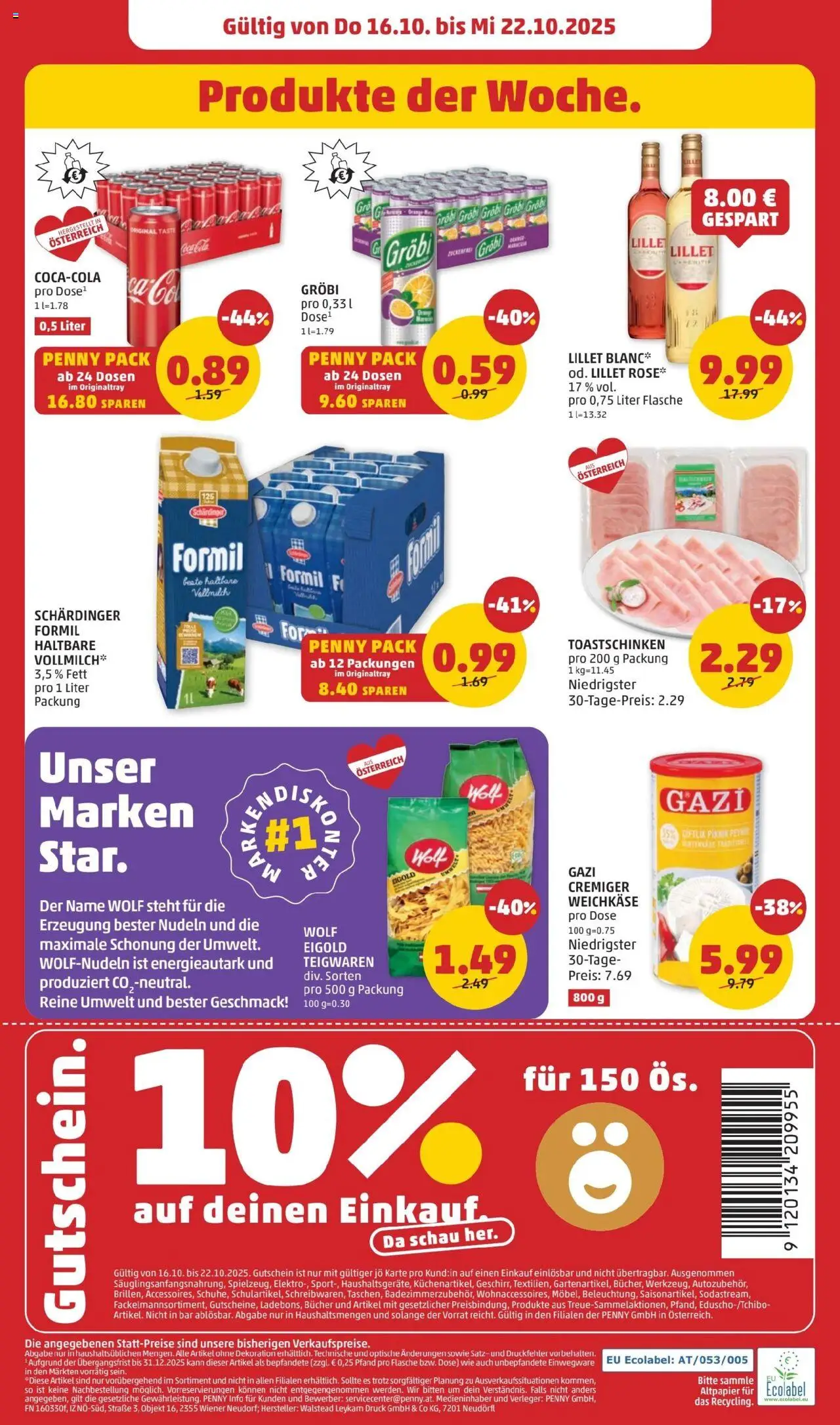 Penny Markt Flugblatt gültig ab 16.10.2025 | Seite: 28 | Produkte: Nudeln
