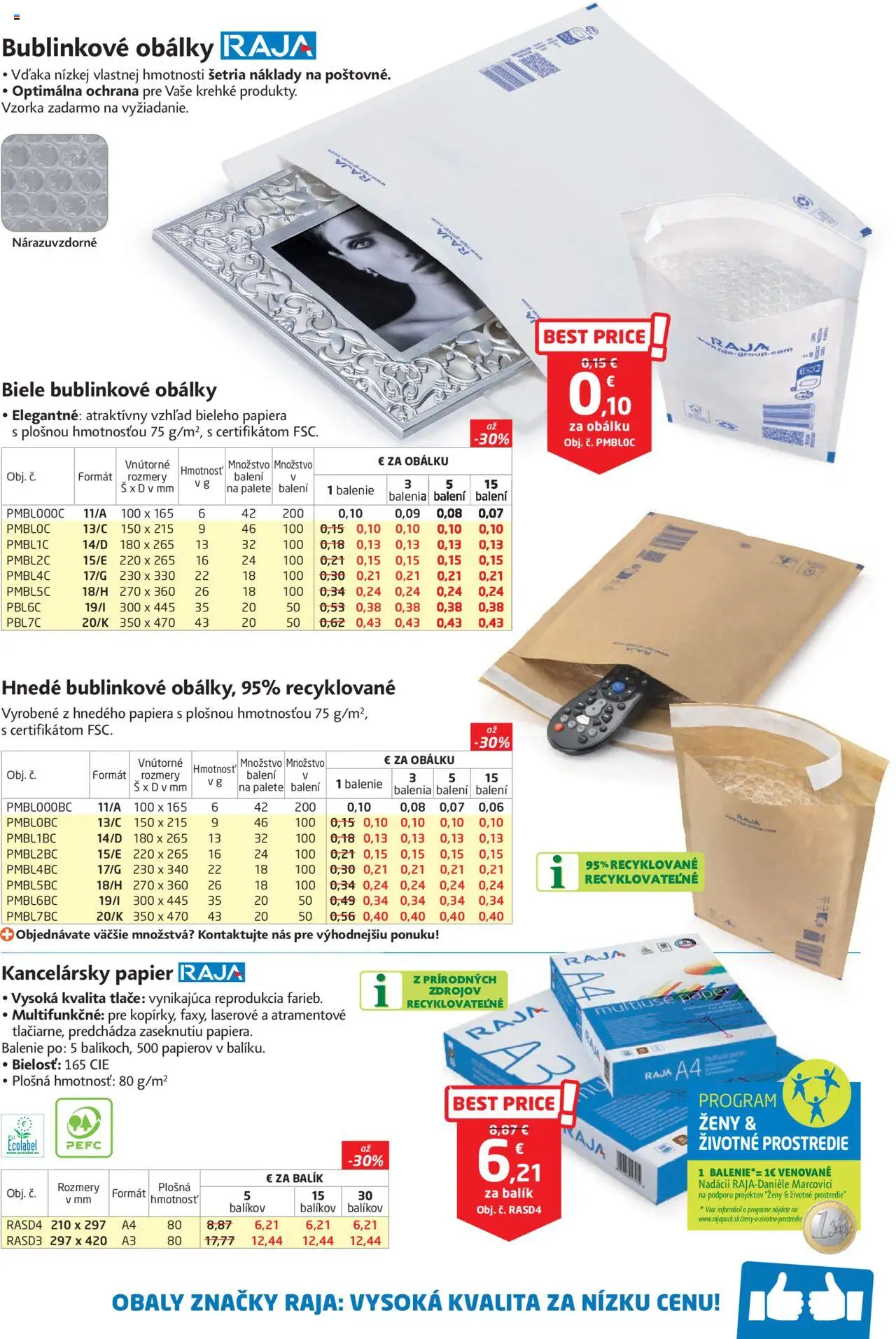 Nové Raja akcie – leták je platný od 01.09.2025 | Strana: 21 | Produkty: Kancelársky papier