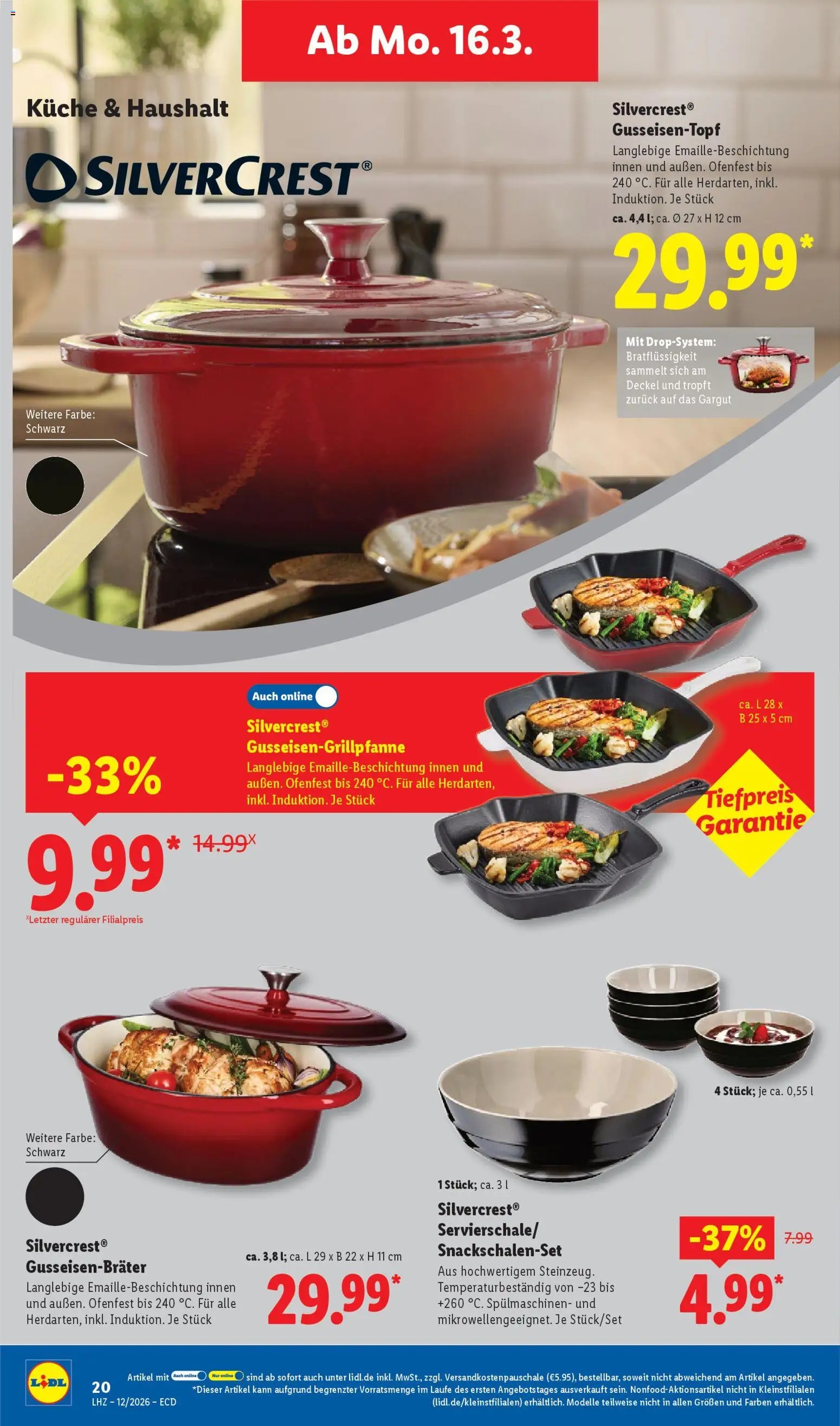 Lidl Prospekt – gültig ab 16.03.2026 | Seite: 36 | Produkte: Küche