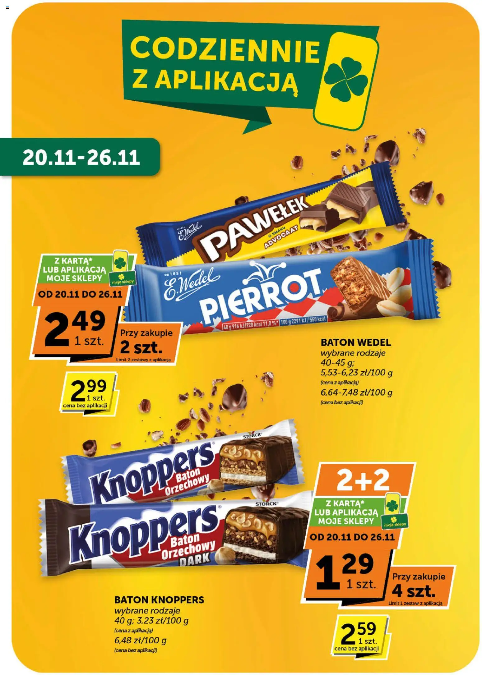 Groszek Gazetka od 13.11.2025 | Strona: 23 | Produkty: Knoppers, Baton
