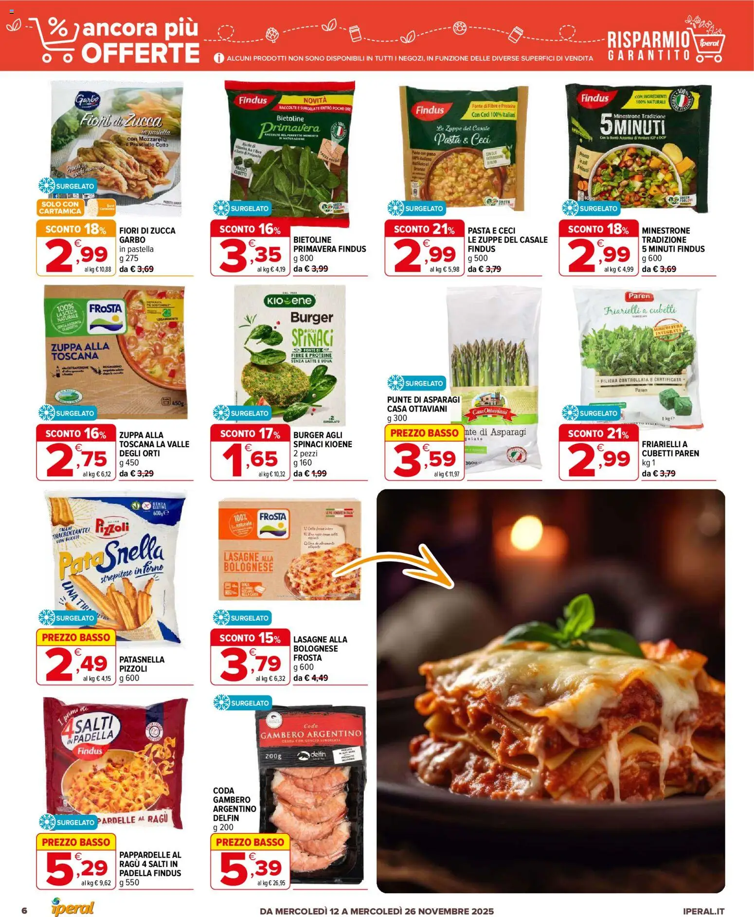 Volantino Iperal del 12.11.2025 | Pagina: 6 | Prodotti: Ceci, Zucca, Ragú, Asparagi
