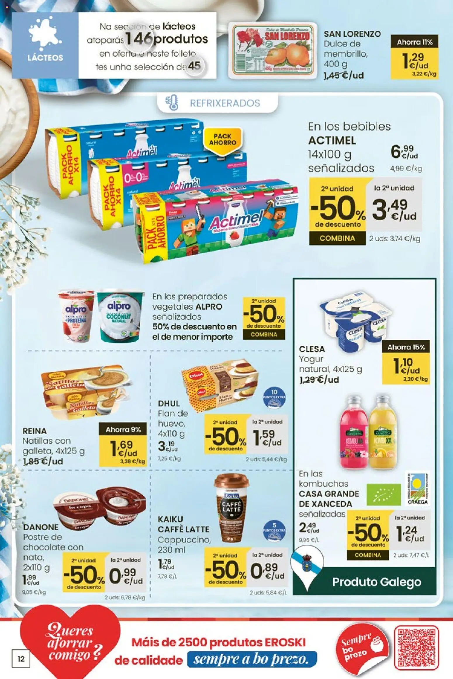 Eroski Quieres ahorrar conmigo │ válido desde el 16.04.2026 | Página: 12 | Productos: Yogur, Chocolate