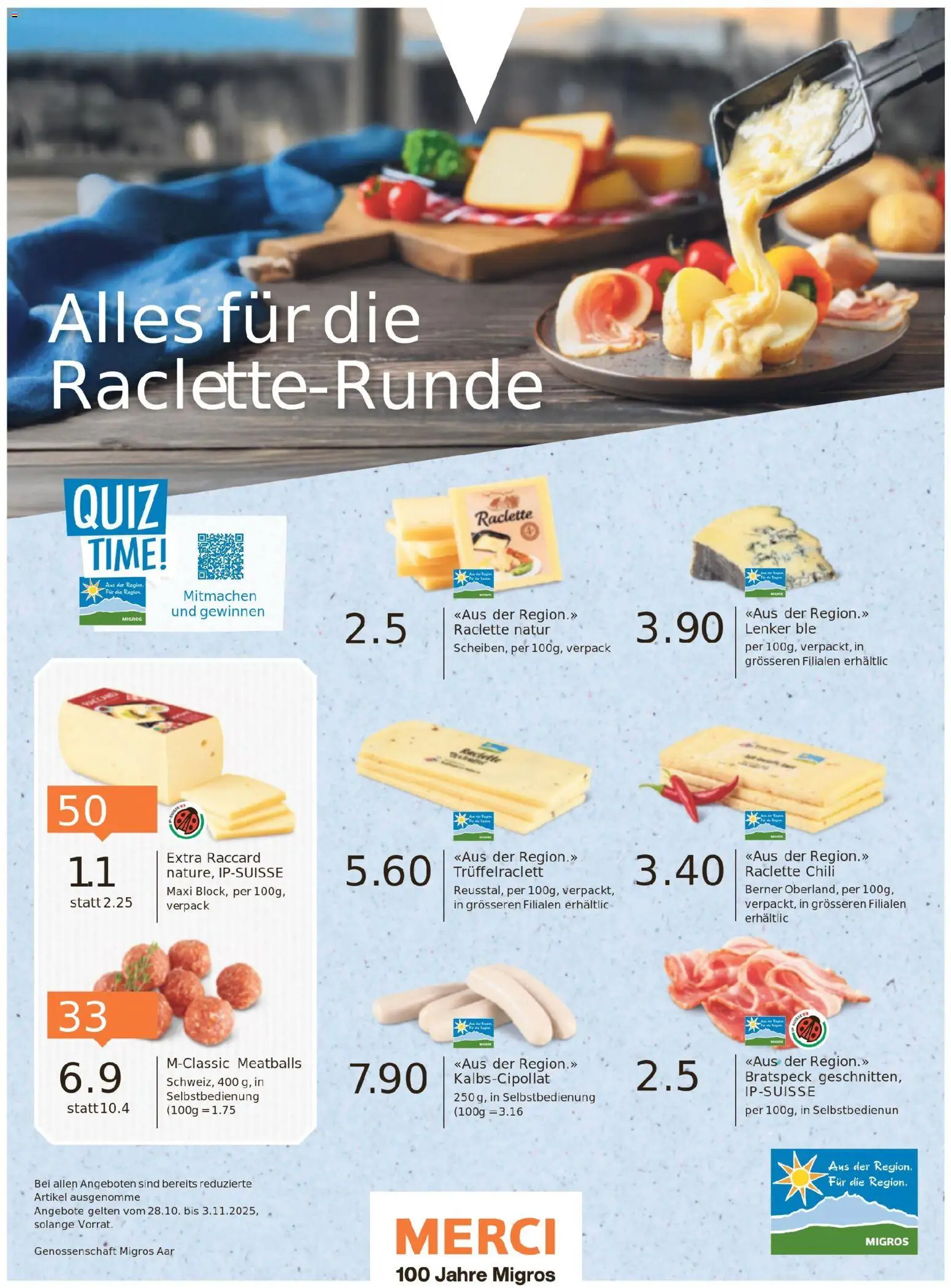 Migros Migros-Magazin-44-2025-d-AA – gültig ab 27.10.2025 | Seite: 47 | Produkte: Chili, Raclette