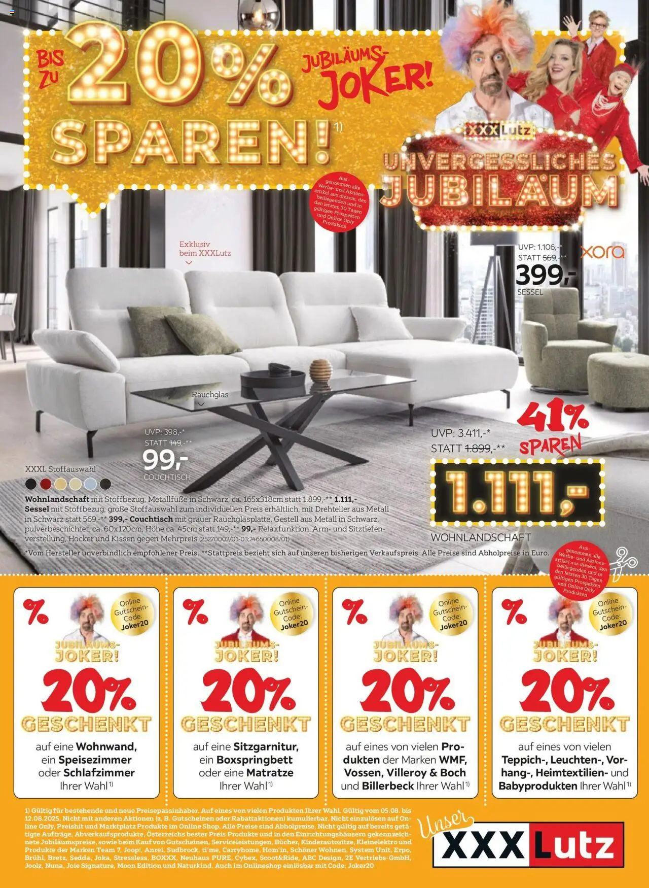 XXXLutz - Best Preis gültig ab 05.08.2025 | Seite: 1 | Produkte: Matratze, Kissen, Sessel, Couchtisch