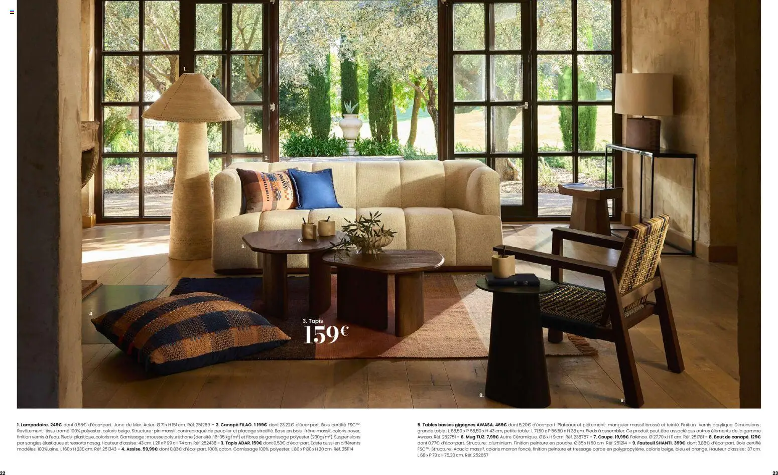 {H1} | Page: 12 | Produits: Mousse, Canapé, Fauteuil, Table