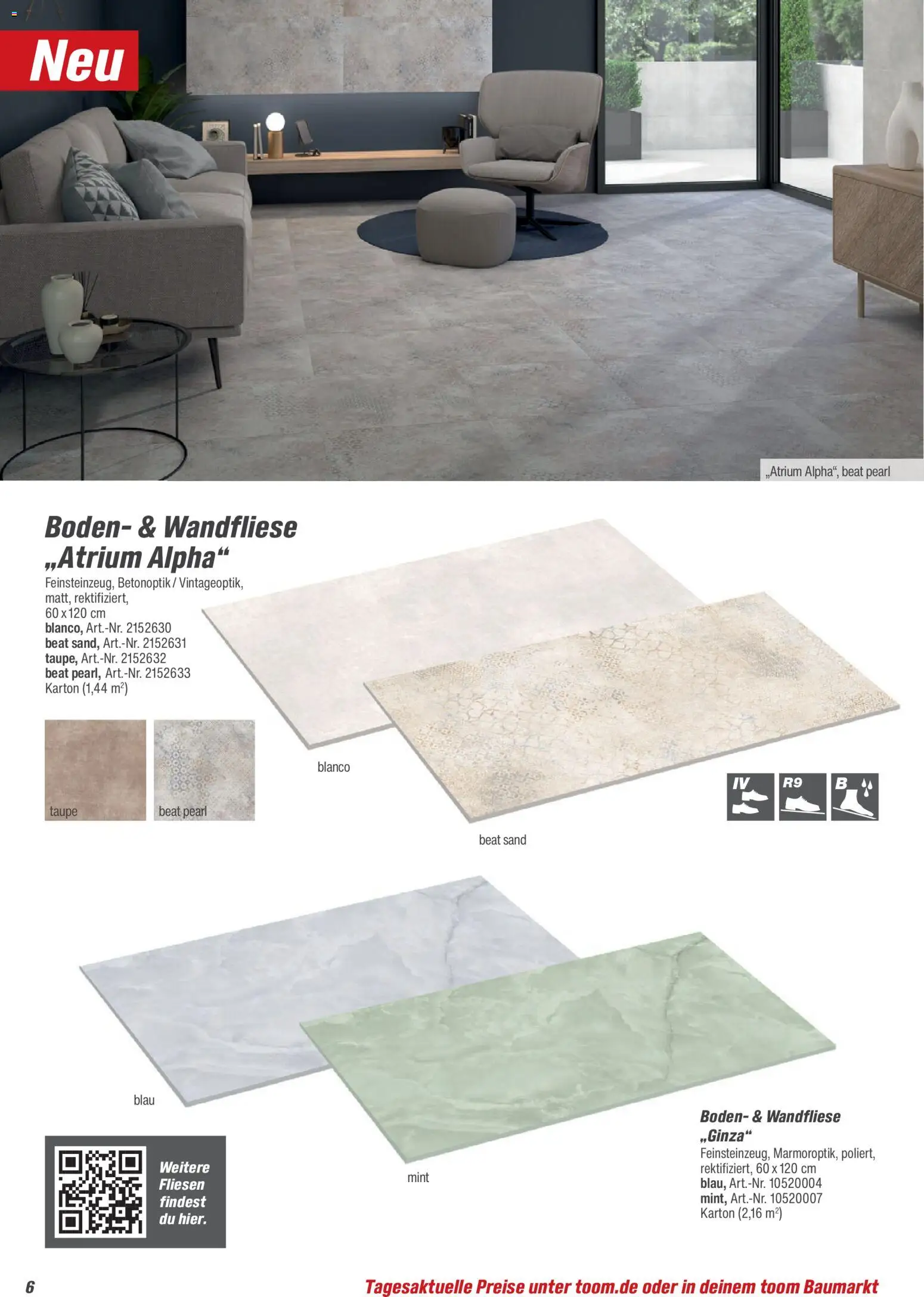 Toom Baumarkt Fliesen & Zubehör 2026 – gültig ab 01.01.2026 | Seite: 6