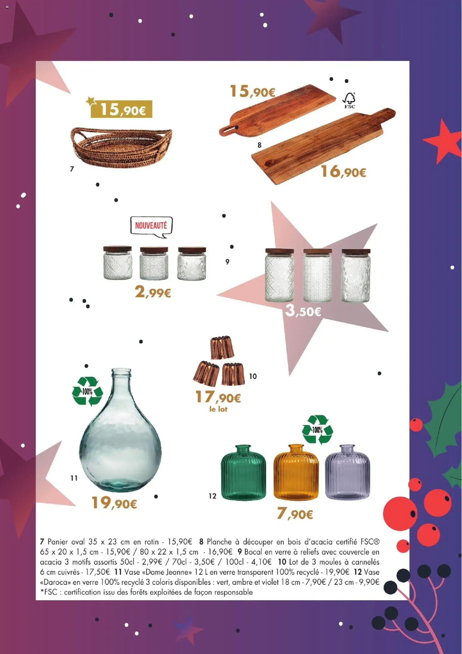 {H1} | Page: 27 | Produits: Planche à découper, Panier, Vase