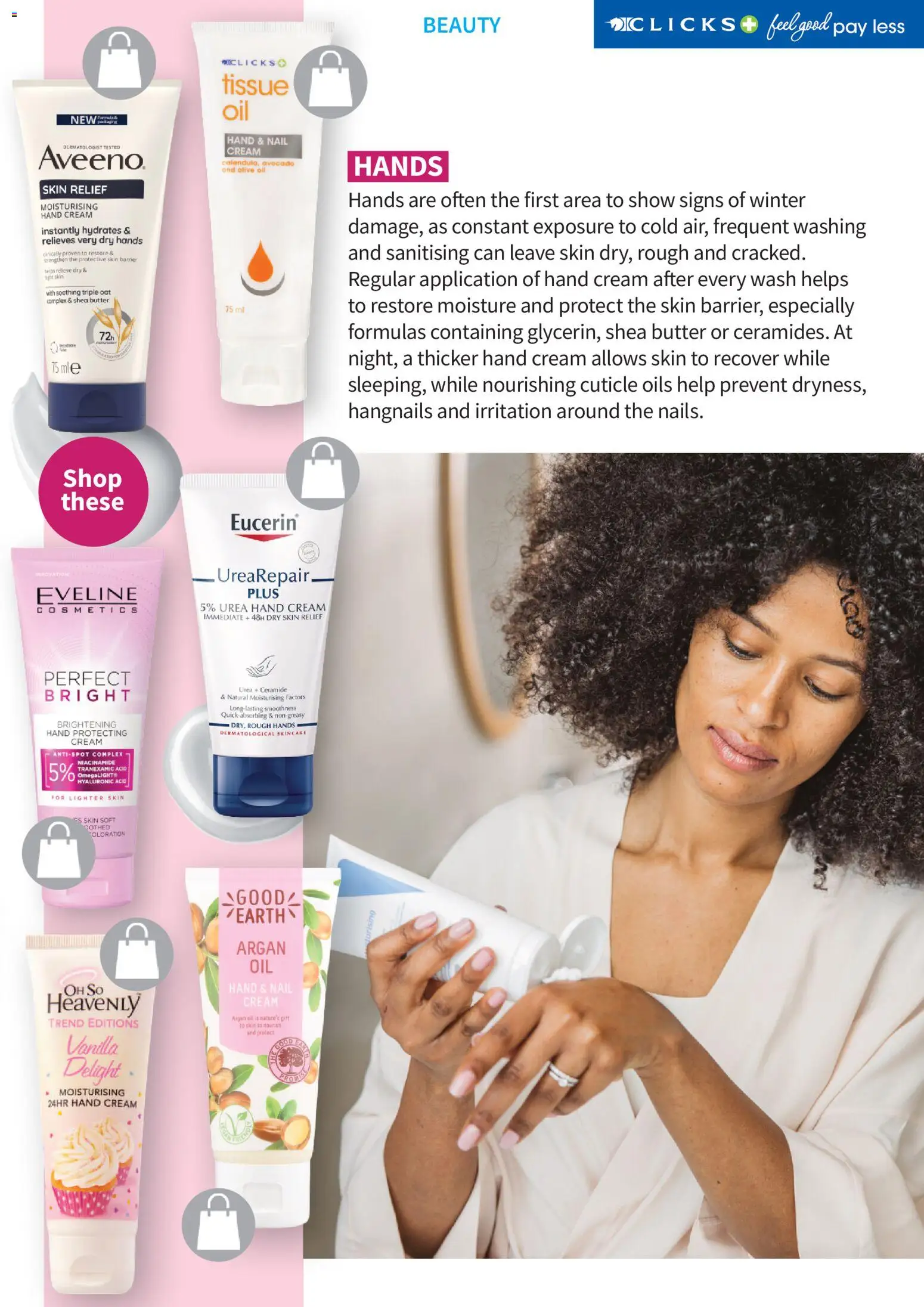 New Clicks catalogue – valid from 01.04.2026 | Page: 31 | Products: Tissue oil, Butter, Oil, Hand cream