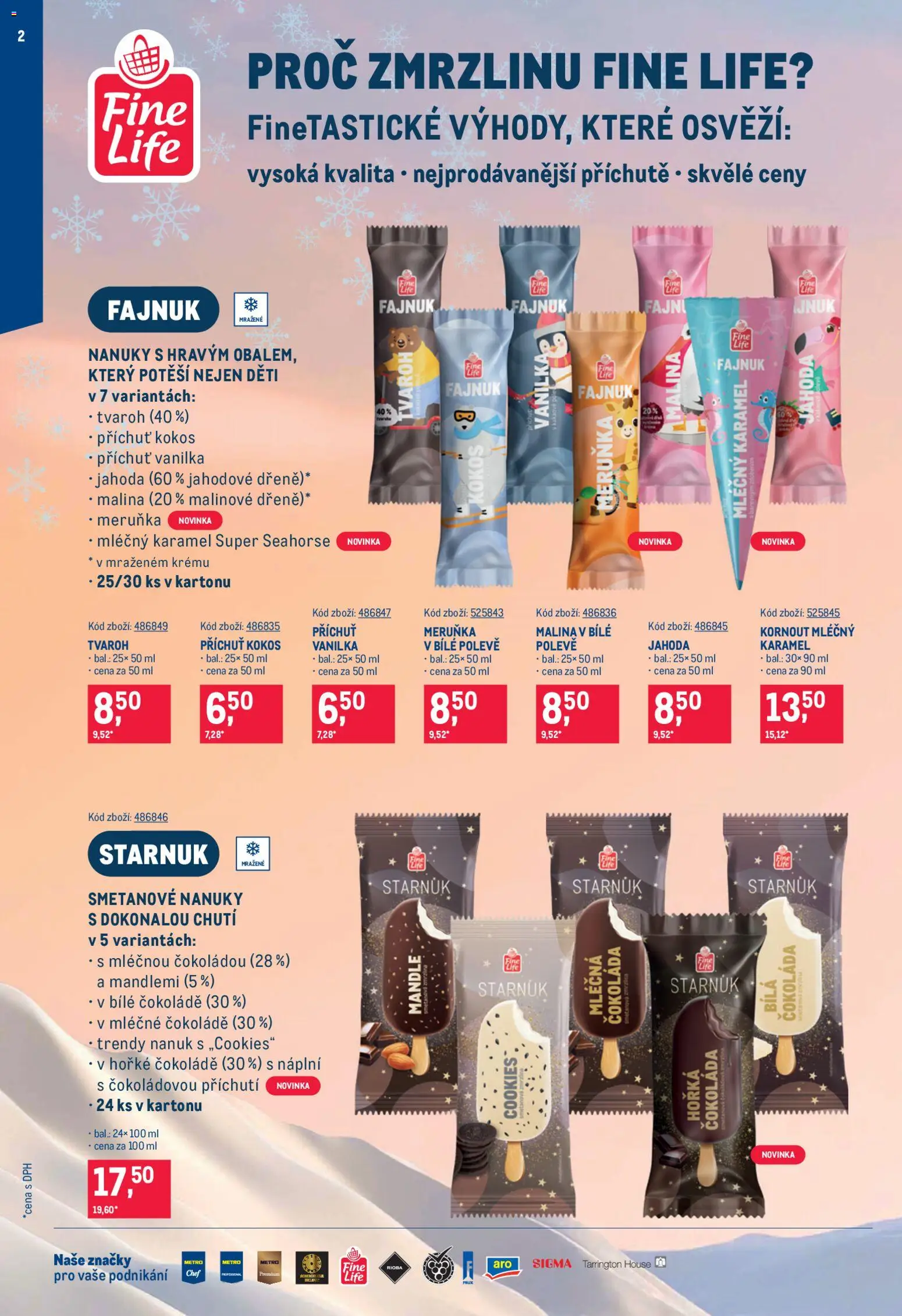 Makro leták - Zmrzliny od 22.04.2026 | Strana: 2 | Produkty: Nanuk, Čokoláda, Cookies, Mandle