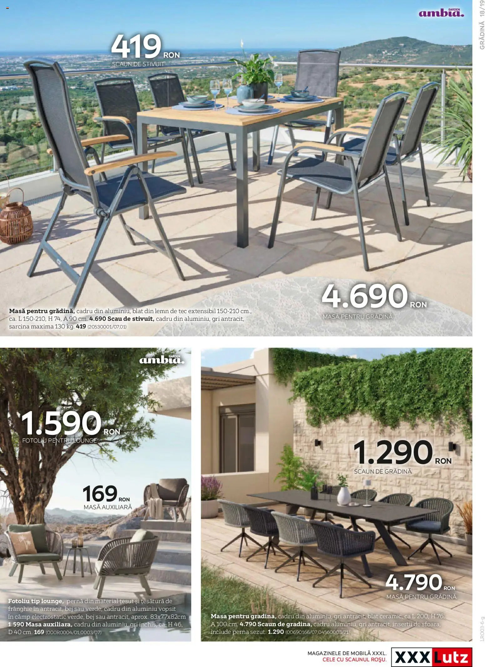 Noul catalog XXXLutz – valabil de la 09.03.2026 | Pagină: 19 | Produse: Pernă, Fotoliu, Masă, Scaun