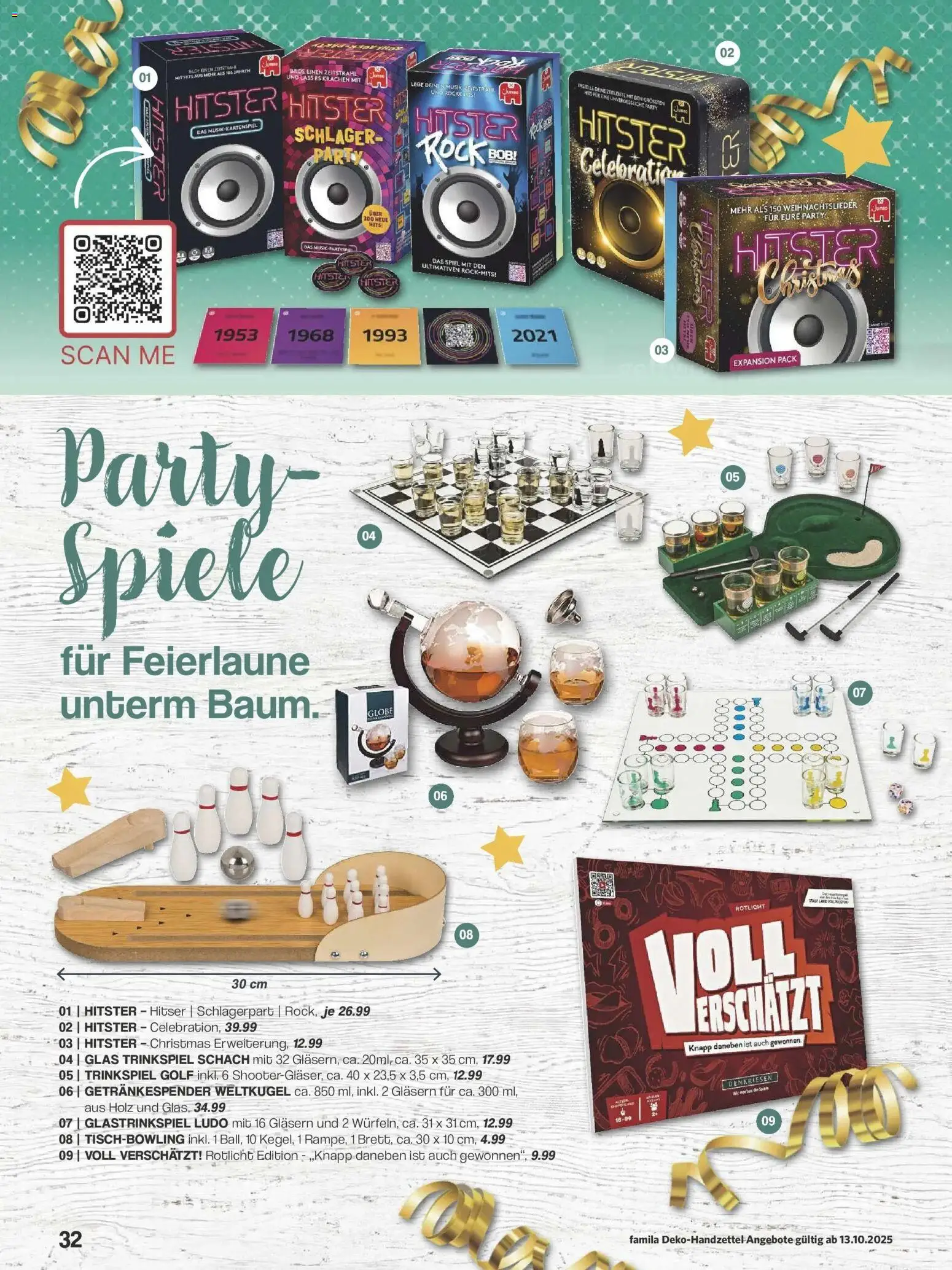 Famila Nordwest - Famila: Weihnachtsdeko – gültig ab 12.10.2025 | Seite: 32 | Produkte: Spiel