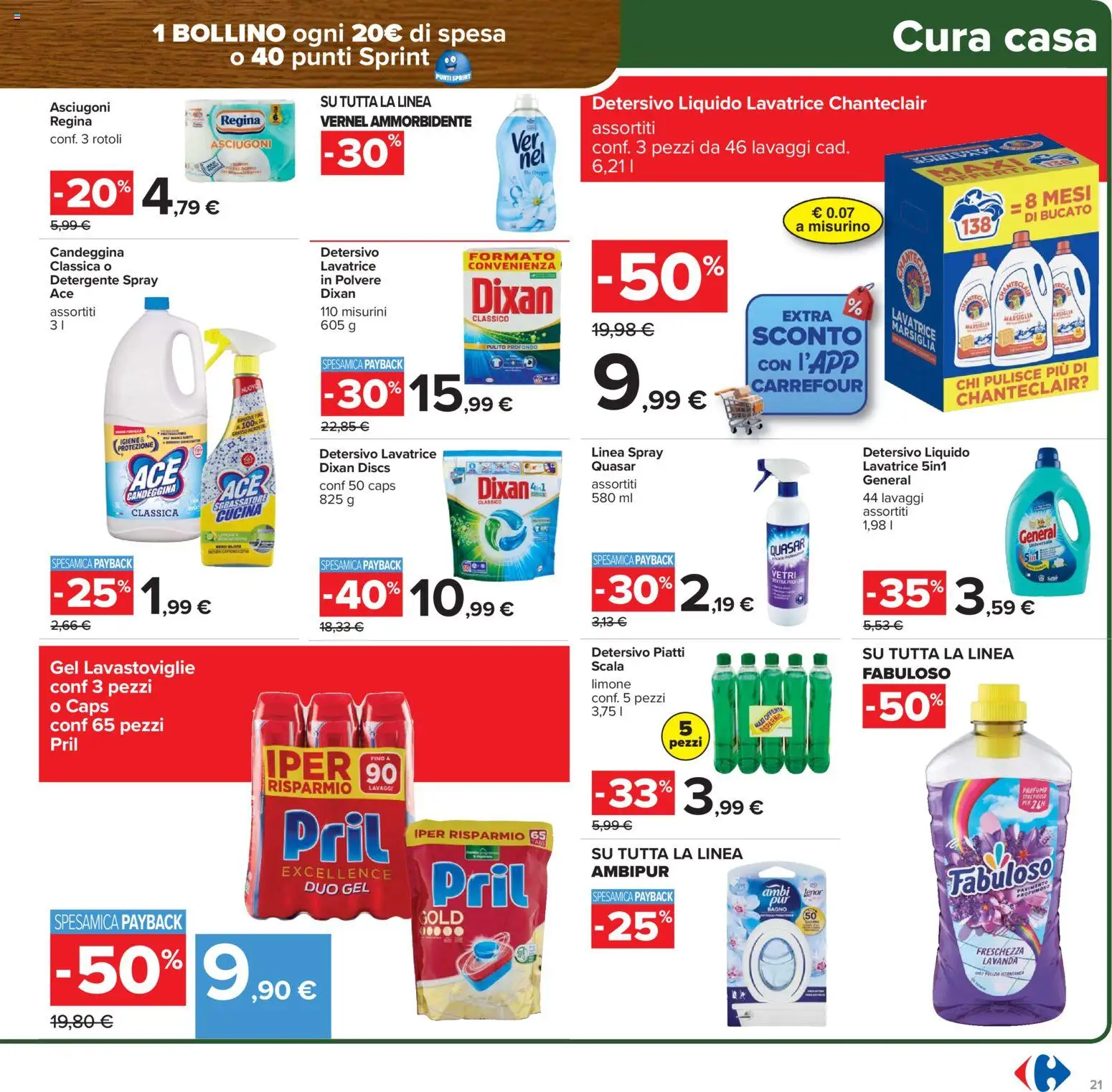 Volantino Carrefour del 02.03.2026 | Pagina: 21 | Prodotti: Limone, Lavatrice, Lavastoviglie, Lavanda