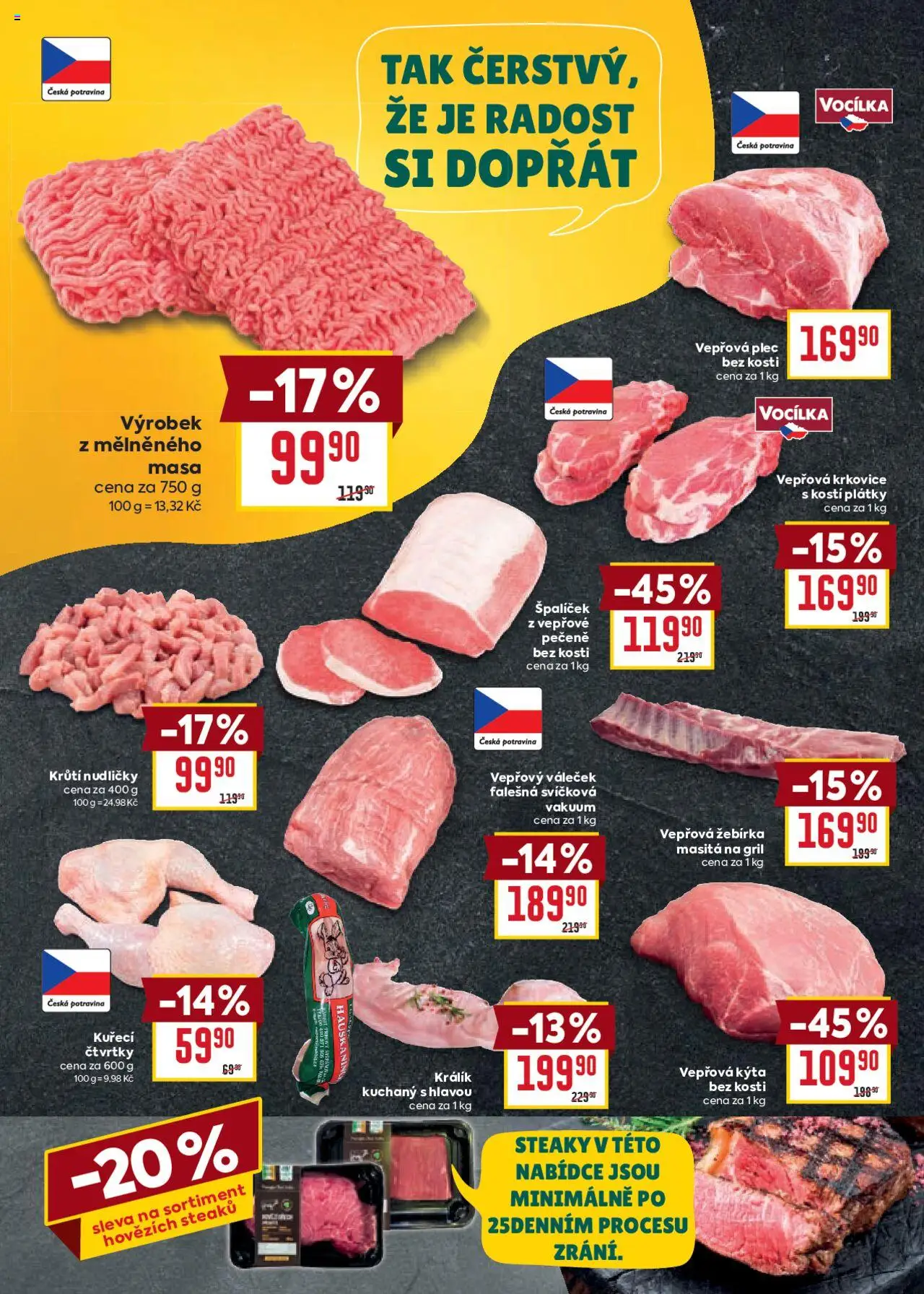 Billa Velký leták od 20.08.2025 | Strana: 6 | Produkty: Králík, Krkovice, Kýta, Vepřová krkovice