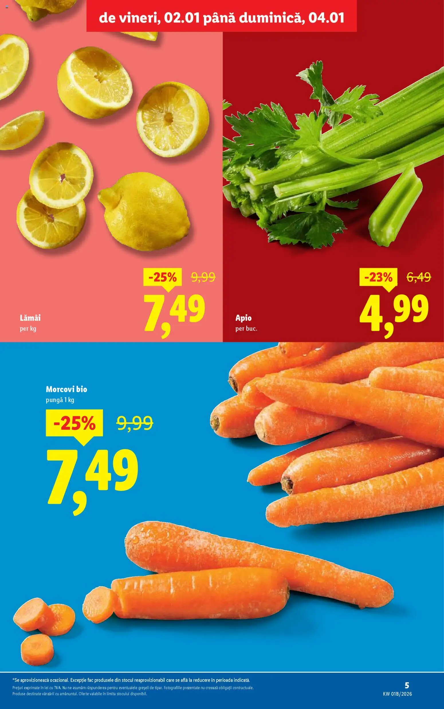 Noul catalog Lidl – valabil de la 02.01.2026 | Pagină: 5 | Produse: Şerit ödül, Pungă, Morcovi