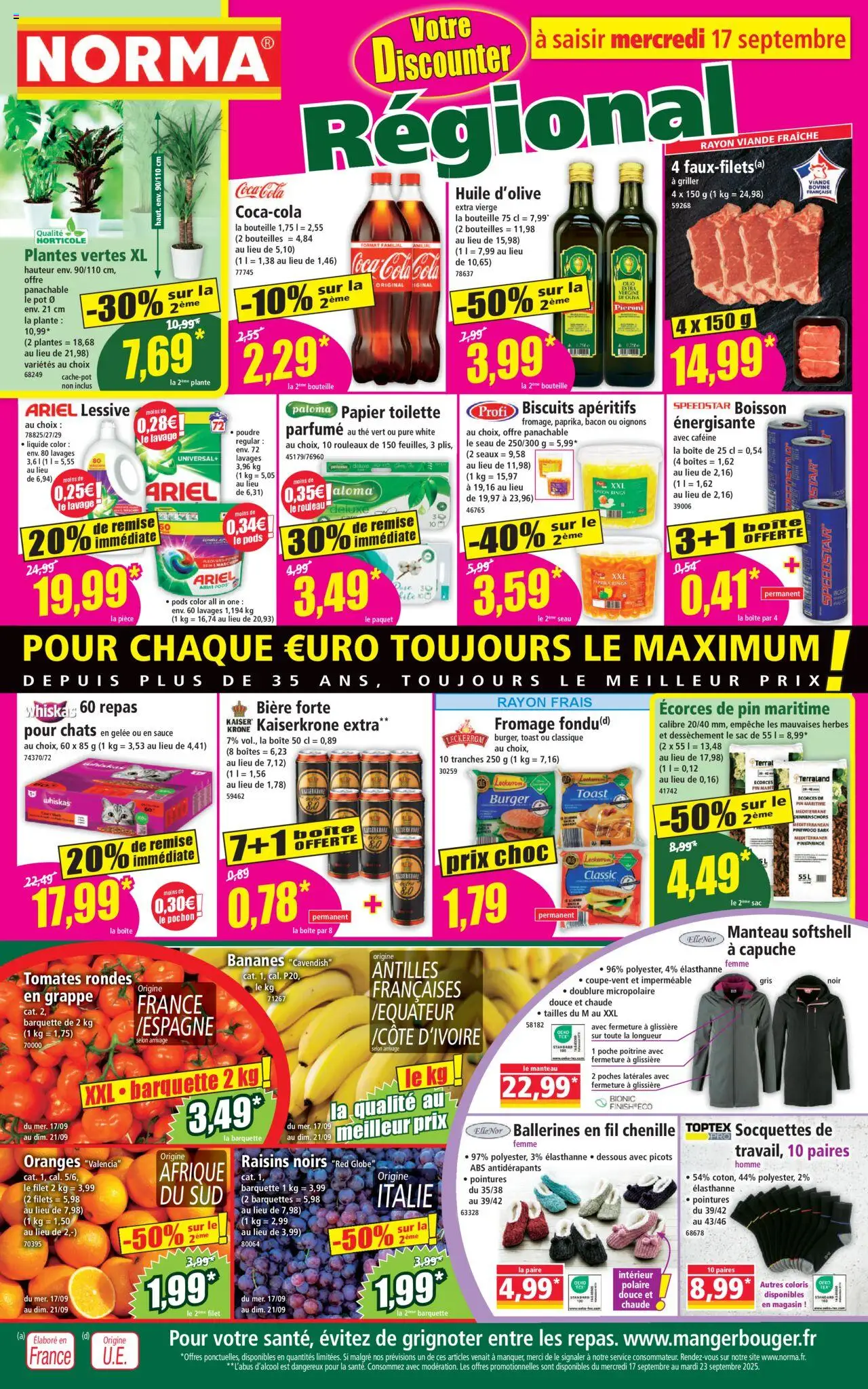  | Page: 1 | Produits: Poudre, Rouleau, Lessive, Fromage
