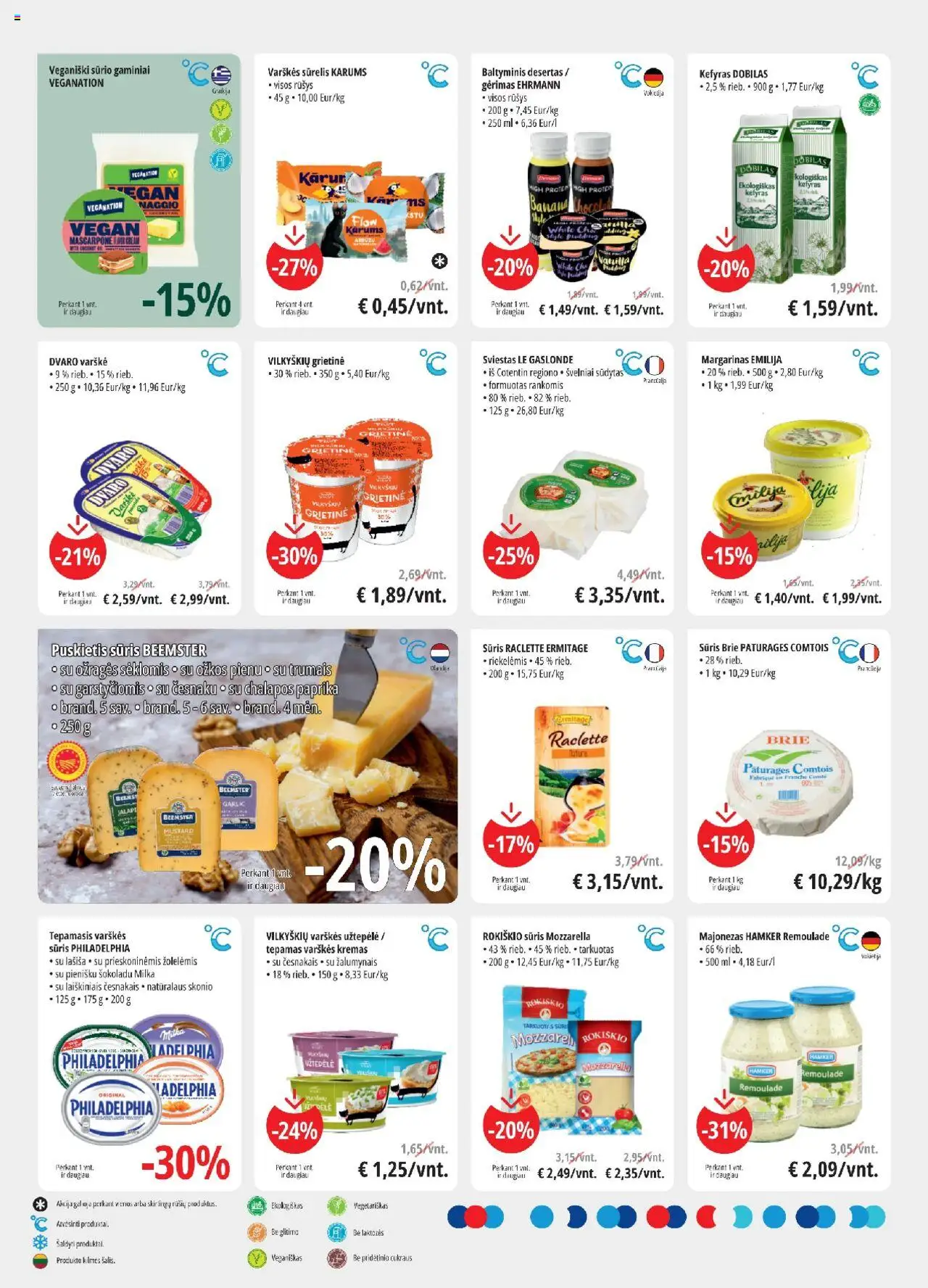 ePromo akcijos nuo 15.10.2025 | Puslapis: 2 | Prekių: Margarinas, Sūris, Majonezas, Grietinė