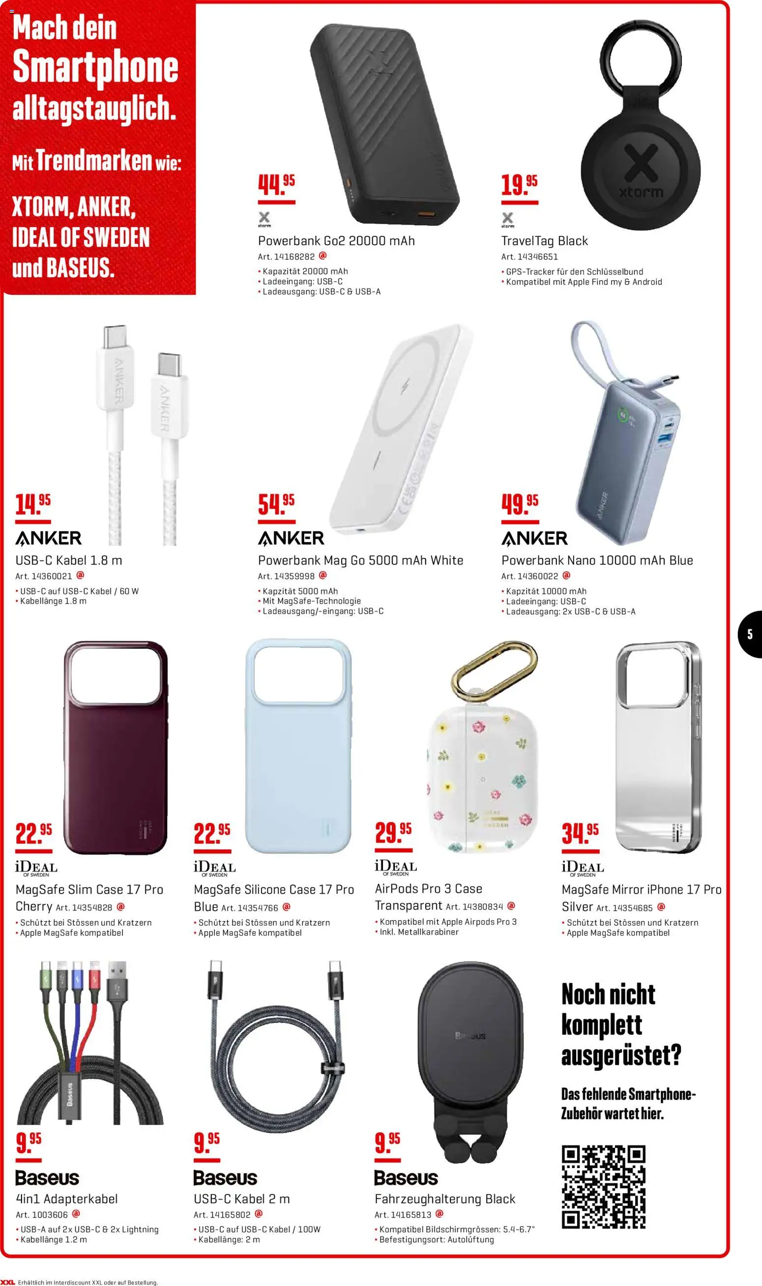 Interdiscount Aktionen Mobile – gültig ab 23.02.2026 | Seite: 5 | Produkte: Kabel, Apple, Powerbank, Airpods