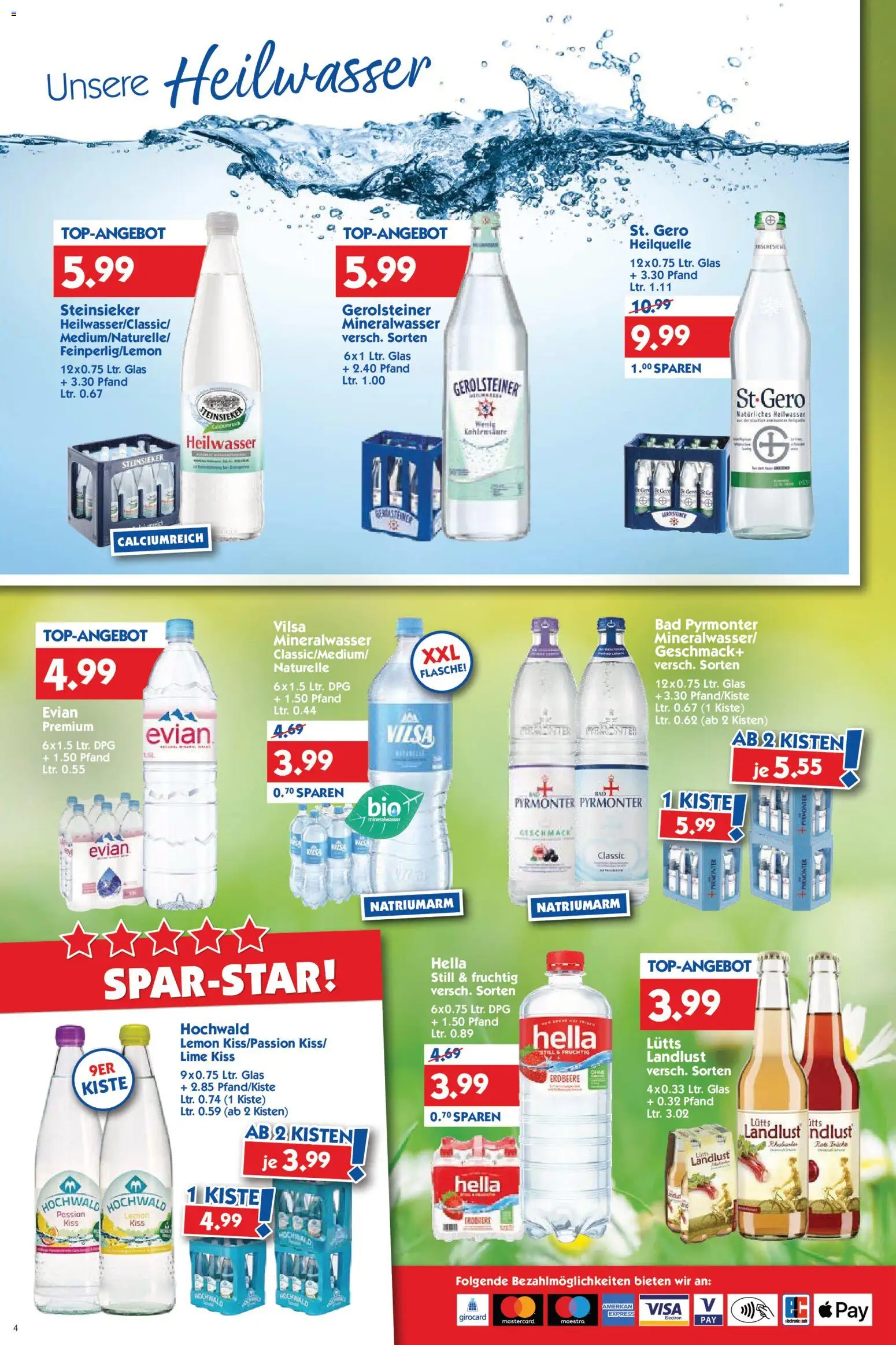 HOL’AB! Prospekt 	 – gültig ab 23.03.2026 | Seite: 4 | Produkte: Bad, Mineralwasser, Hella, Gerolsteiner