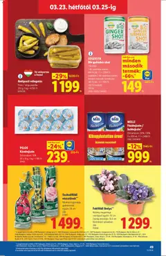 PILOS Kávétejszín, Zsírtartalom: 10%, 20 x 10 g - amely érvényes a következő dátumtól: 19.03.2026 | Oldal: 49