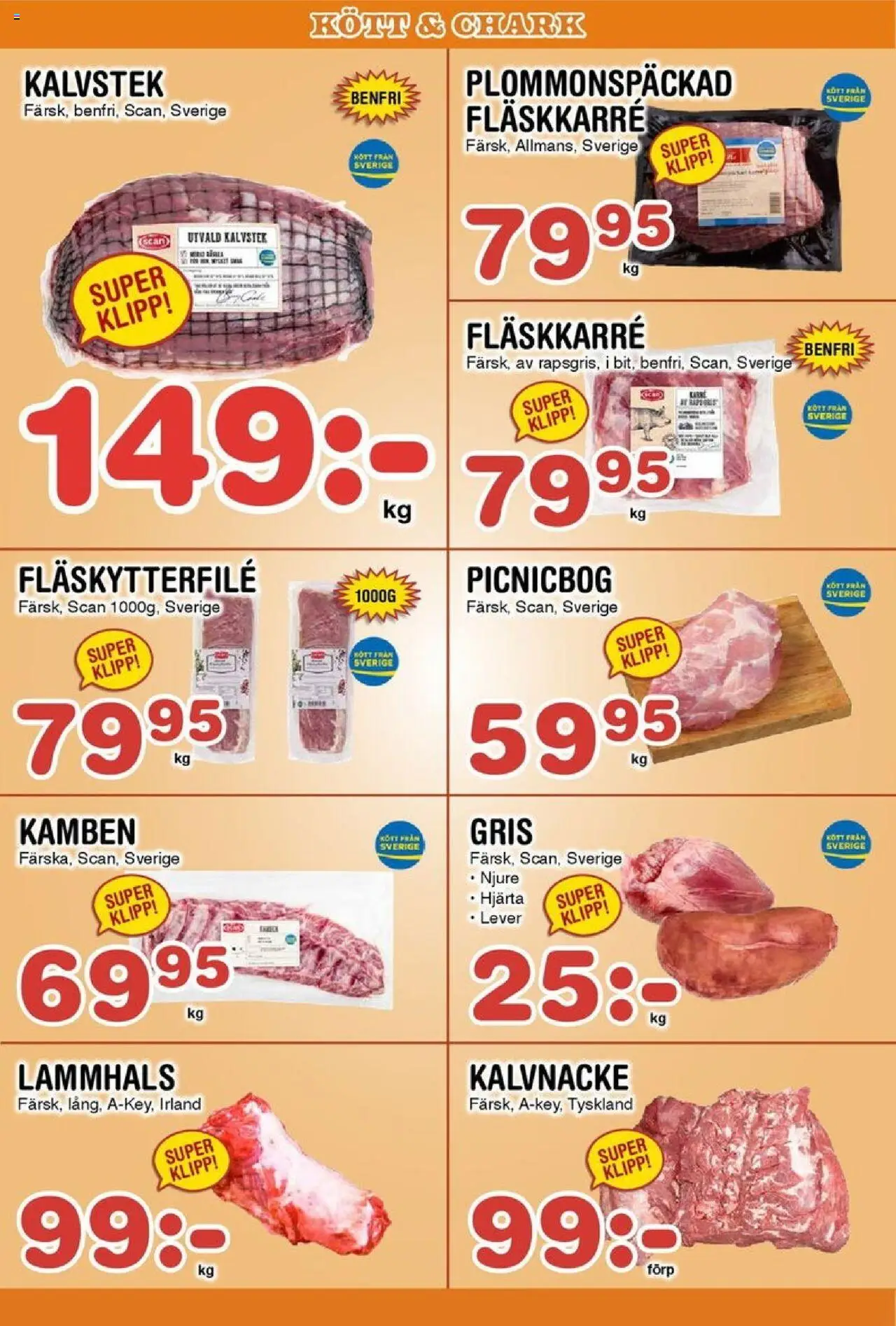 Nya Pulsen reklamblad aktuell från 06.10.2025 | Sida: 4 | Produkter: Fläskytterfilé