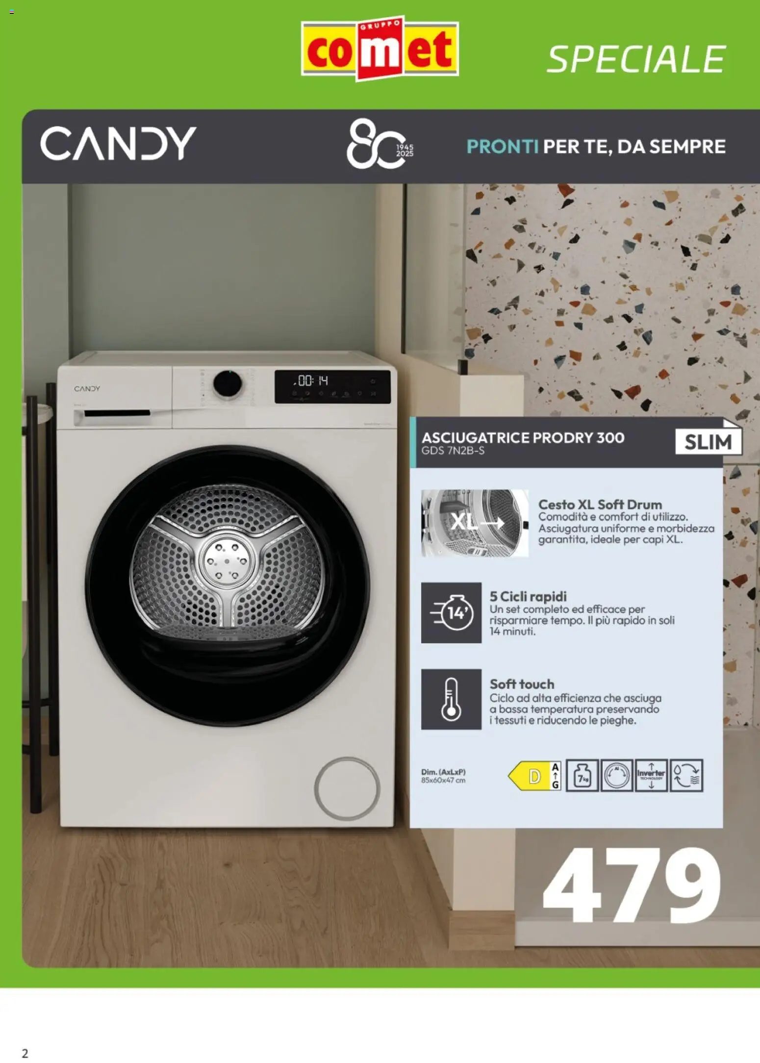 Volantino Comet del 13.11.2025 | Pagina: 2 | Prodotti: Asciugatrice