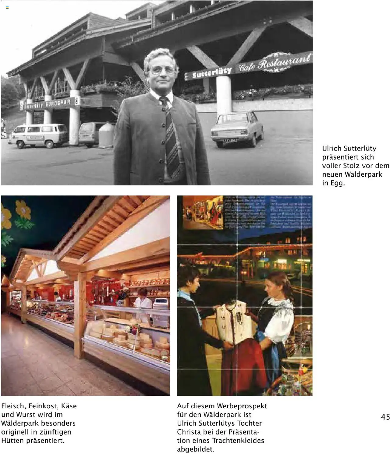 Sutterlüty Unsere Chronik gültig ab 01.08.2025 | Seite: 45 | Produkte: Wurst, Käse