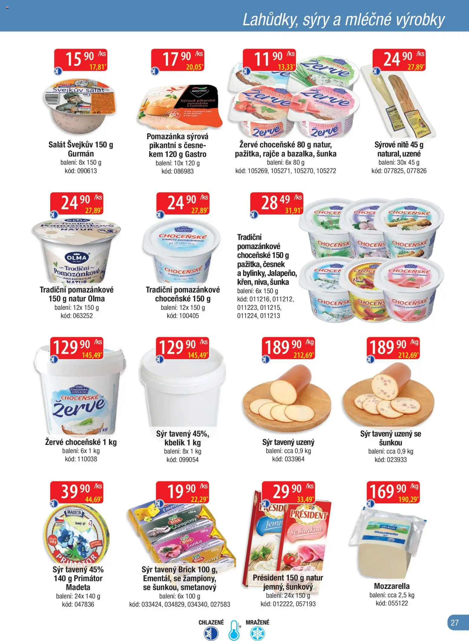 Astur & Qanto leták - Velkoobchod fresh 02/2026 od 01.02.2026 | Strana: 27 | Produkty: Salát, Žervé, Kbelík, Mozzarella