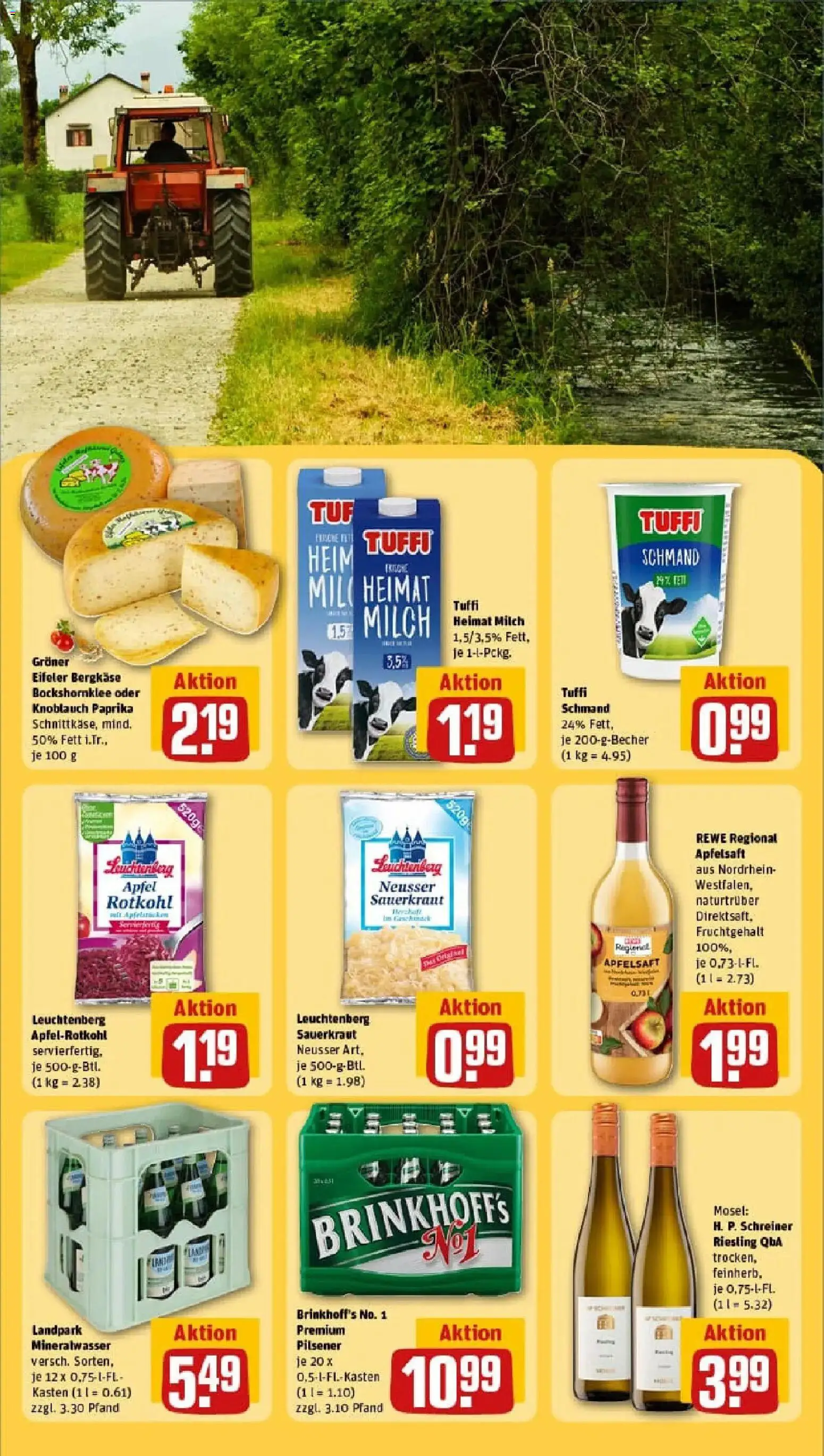 Rewe prospekt Münster / Geist	 – gültig ab 26.01.2026 | Seite: 21 | Produkte: Milch, Rotkohl, Äpfel, Apfelsaft