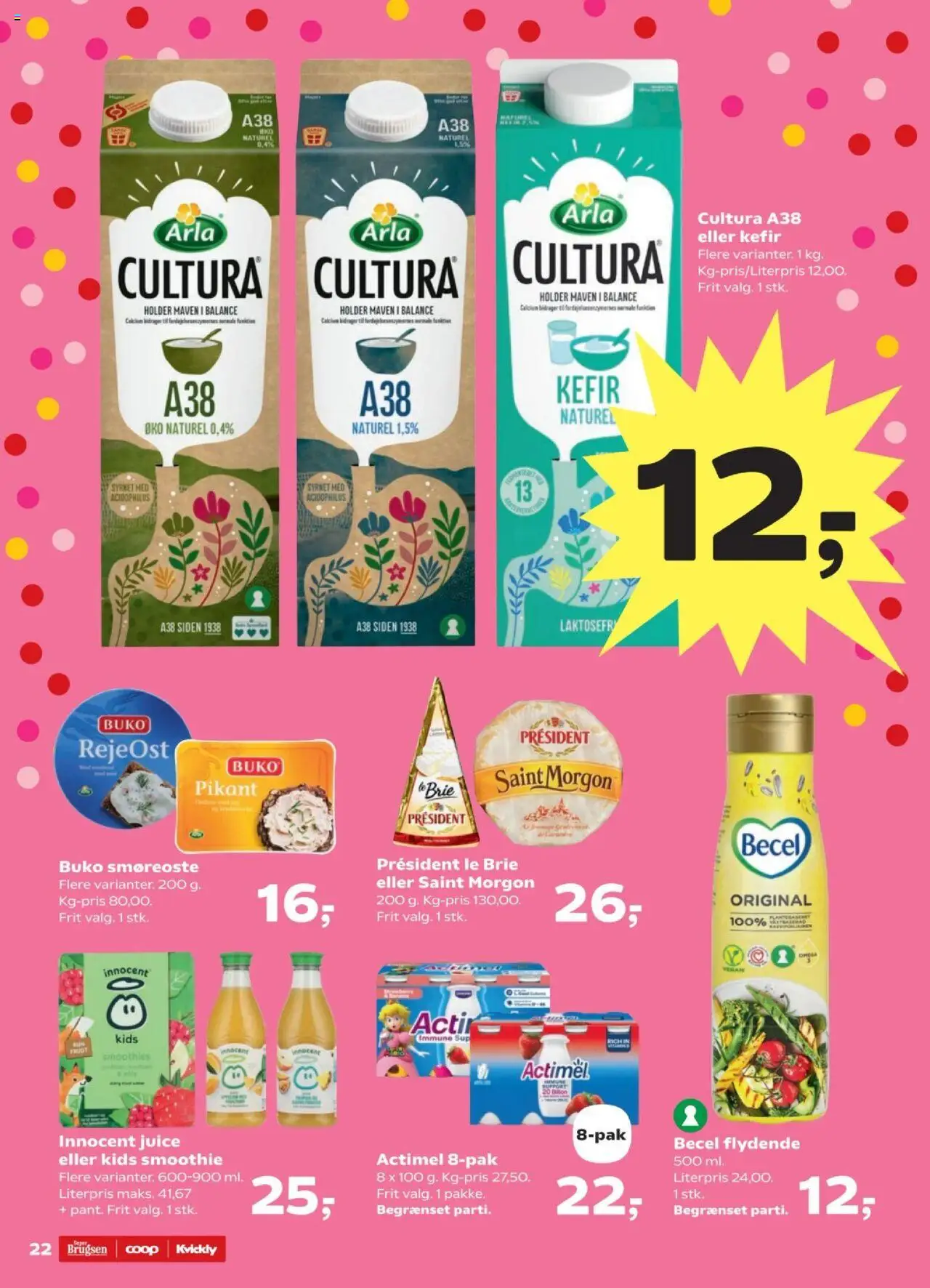 Super Brugsen Tilbudsavis gyldig fra 07.08.2025 | Side: 22 | Produkter: Juice, Smoothie