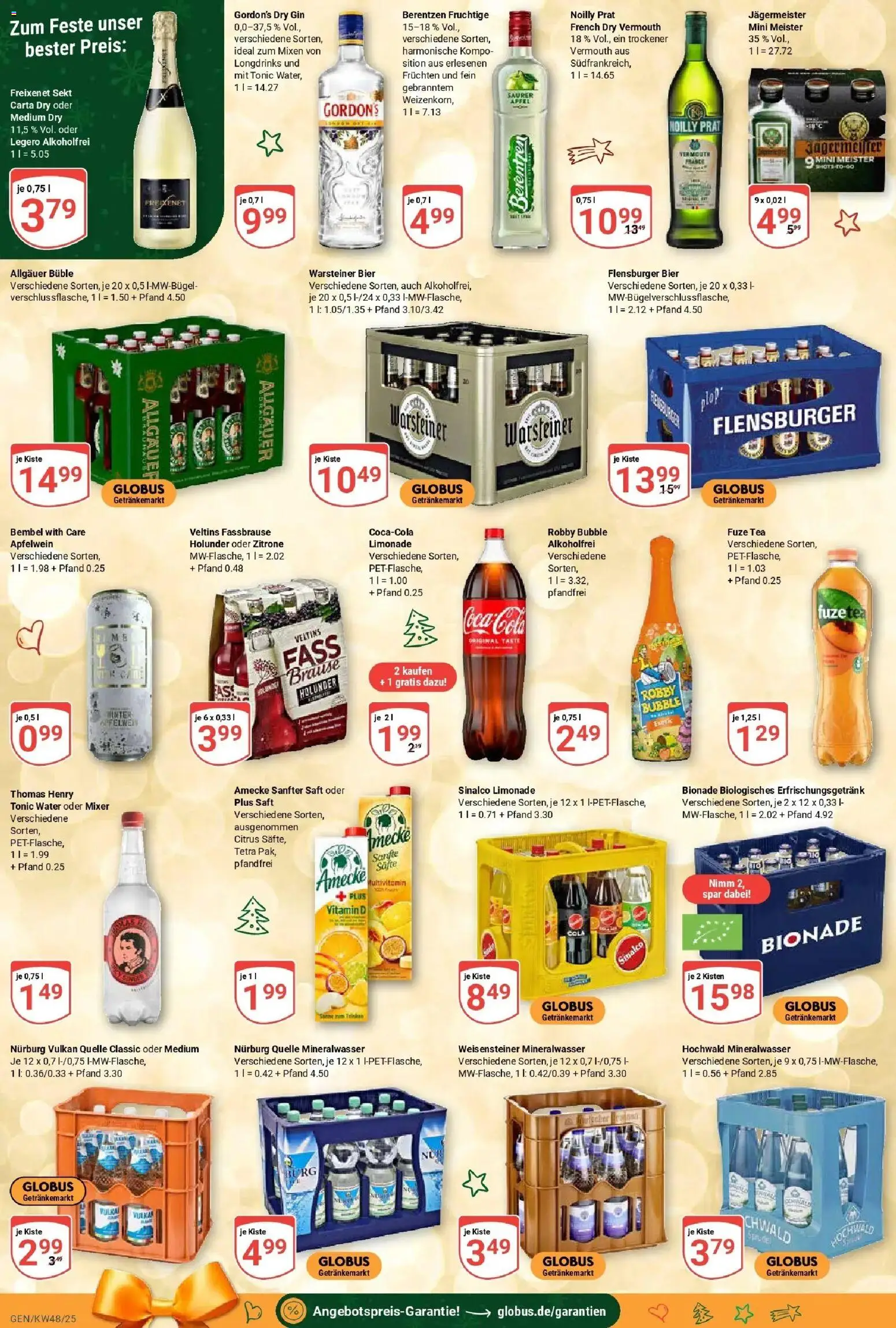 Globus prospekt Gensingen	 – gültig ab 23.11.2025 | Seite: 5 | Produkte: Cola, Freixenet, Zitrone, Berentzen