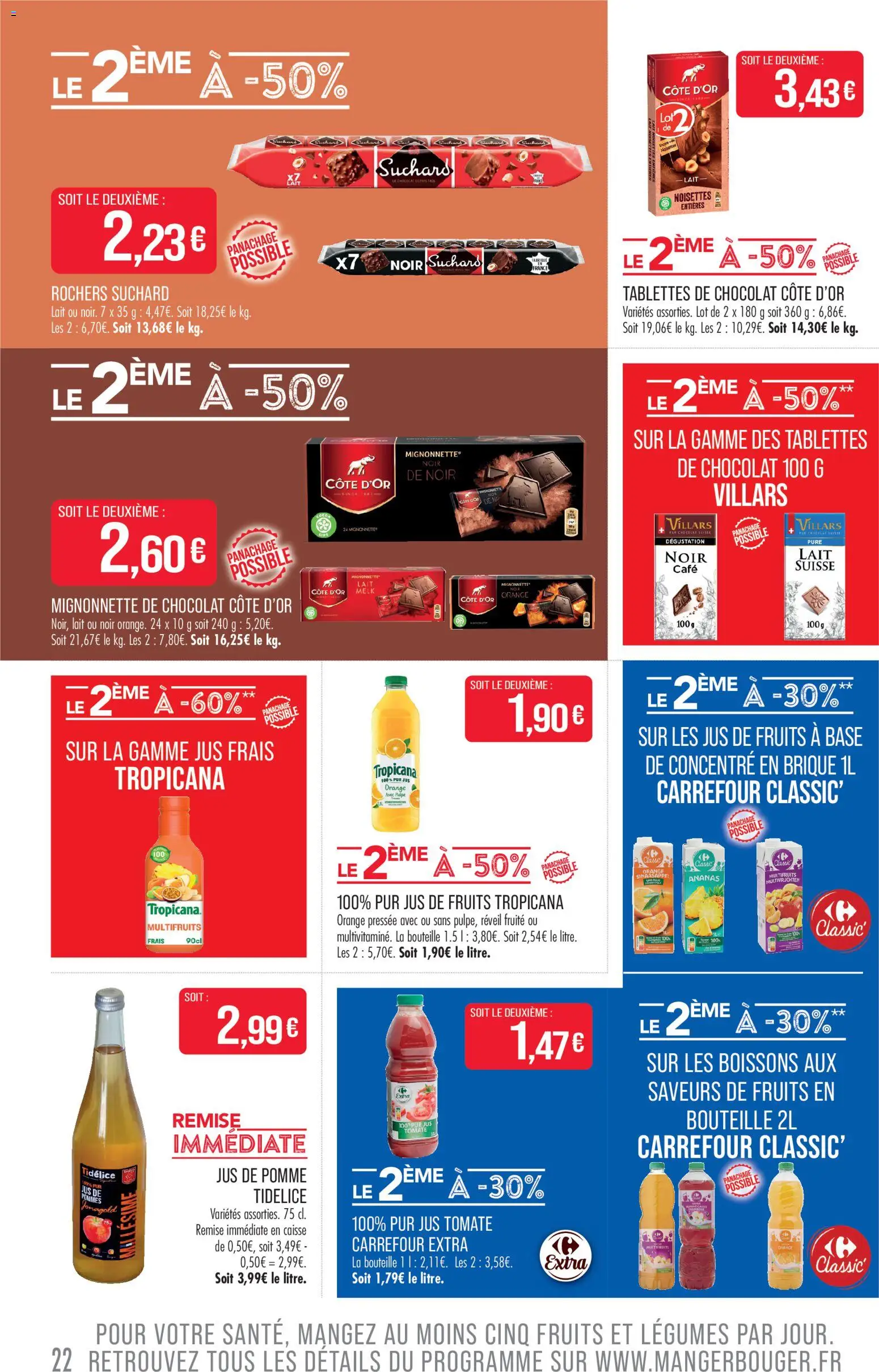 {H1} | Page: 22 | Produits: Réveil, Orange, Base, Chocolat