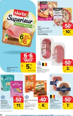 Carrefour folder week 4 - Voorbeeld van een folder van Carrefour, geldig van 21.01.2026 | Pagina: 15 | Producten: Pizza, La, Friteuse, Snacks