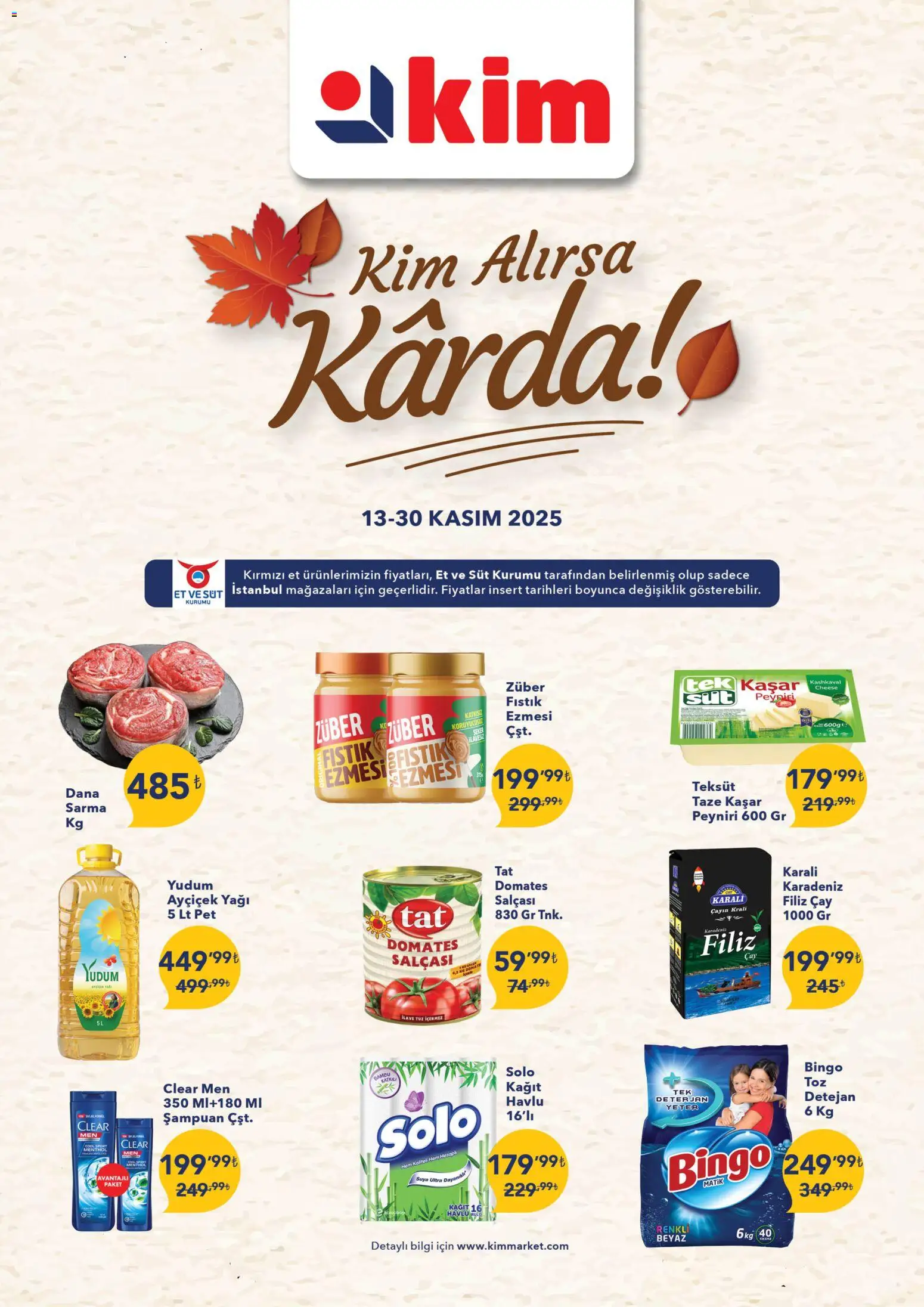 Kim Market Katalog - Marmara Insert - 13.11.2025 tarihinden itibaren geçerlidir | Sayfa: 1 | Ürünler: Şampuan, Süt, Deterjan, Çay