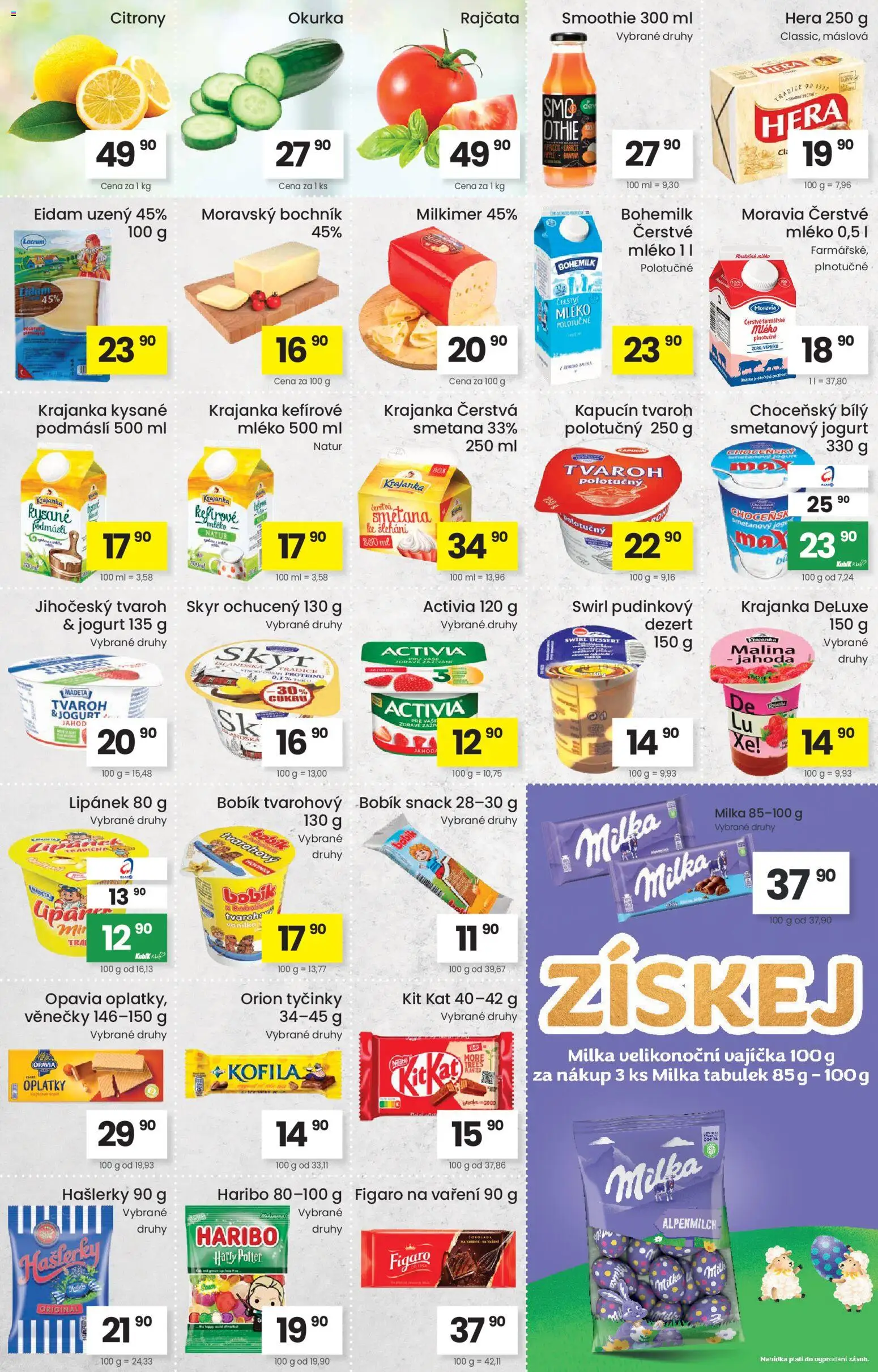 Kubík leták od 03.03.2026 | Strana: 2 | Produkty: Mléko, Jogurt, Tvaroh, Citróny