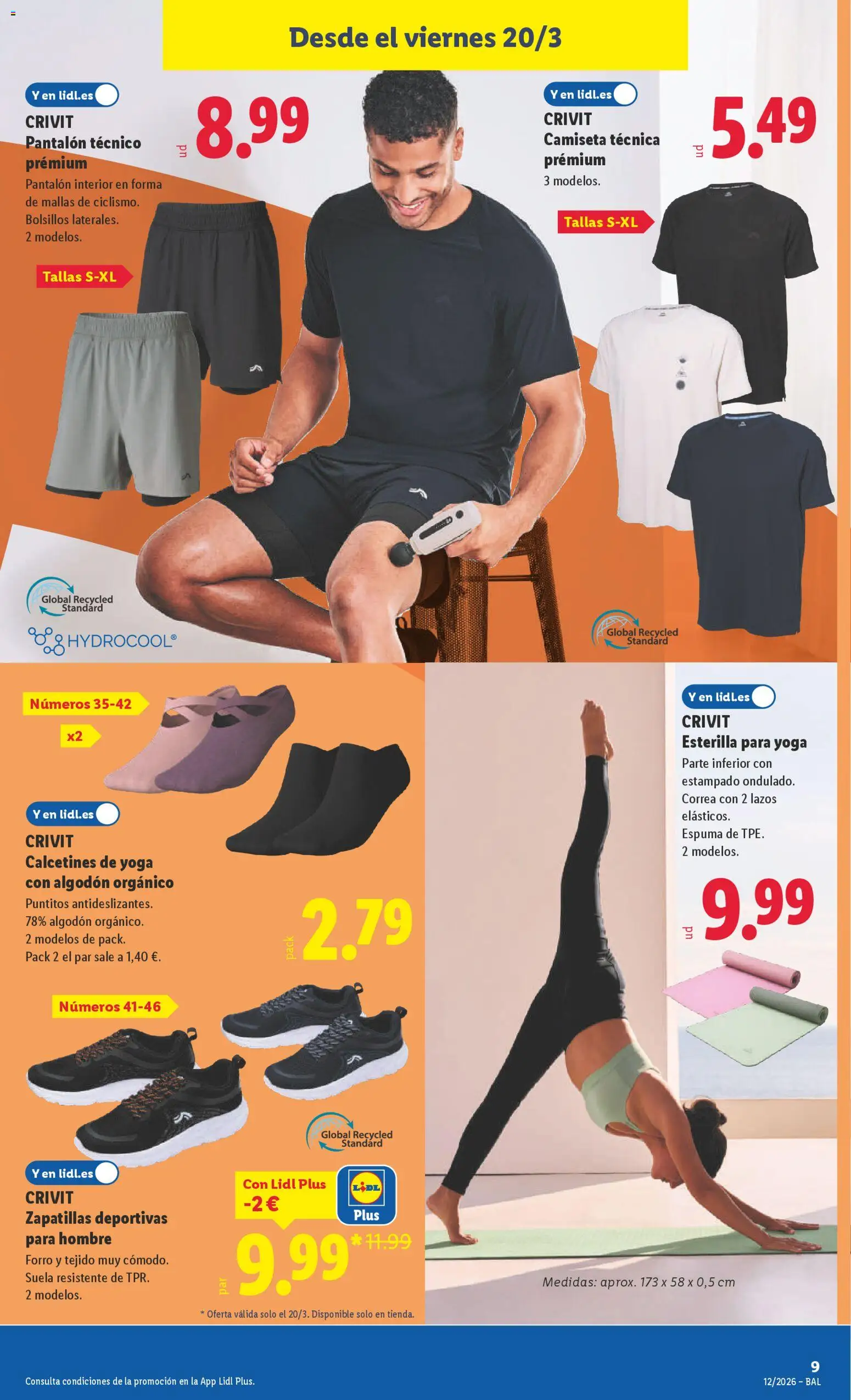 Lidl folleto de bazar │ válido desde el 16.03.2026 | Página: 17 | Productos: Zapatillas deportivas, Zapatillas