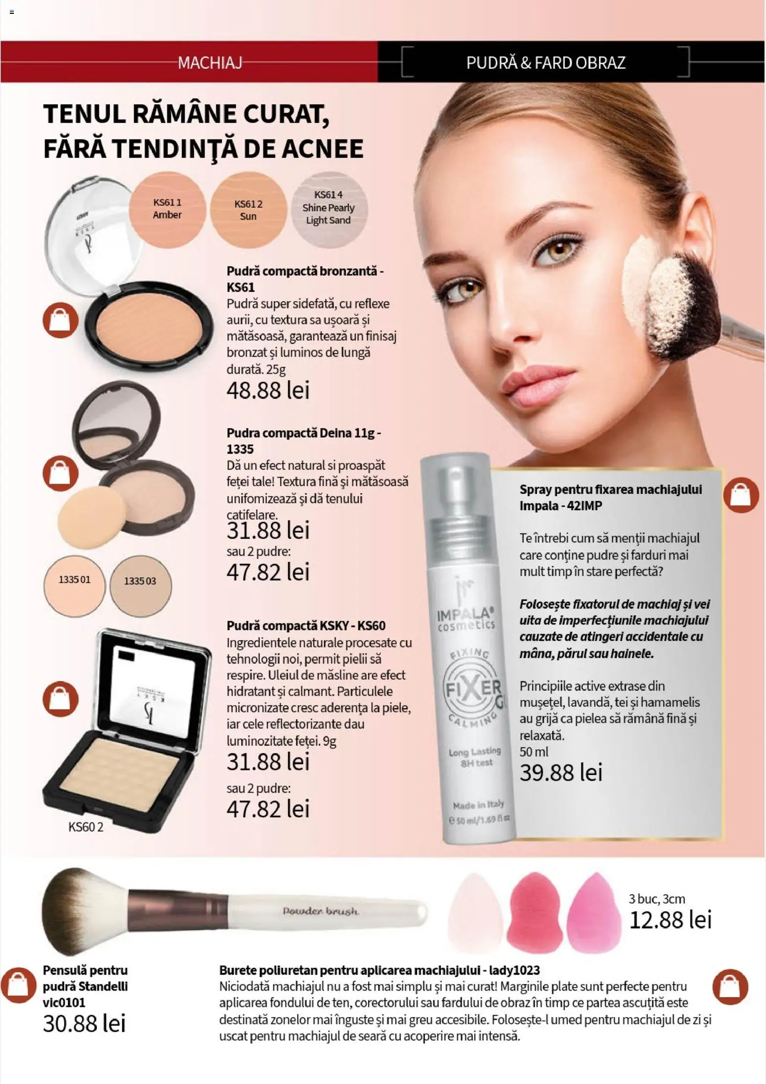 Noul catalog Lady’s – valabil de la 05.01.2026 | Pagină: 76 | Produse: Măsline, Machiaj, Pudră, Burete