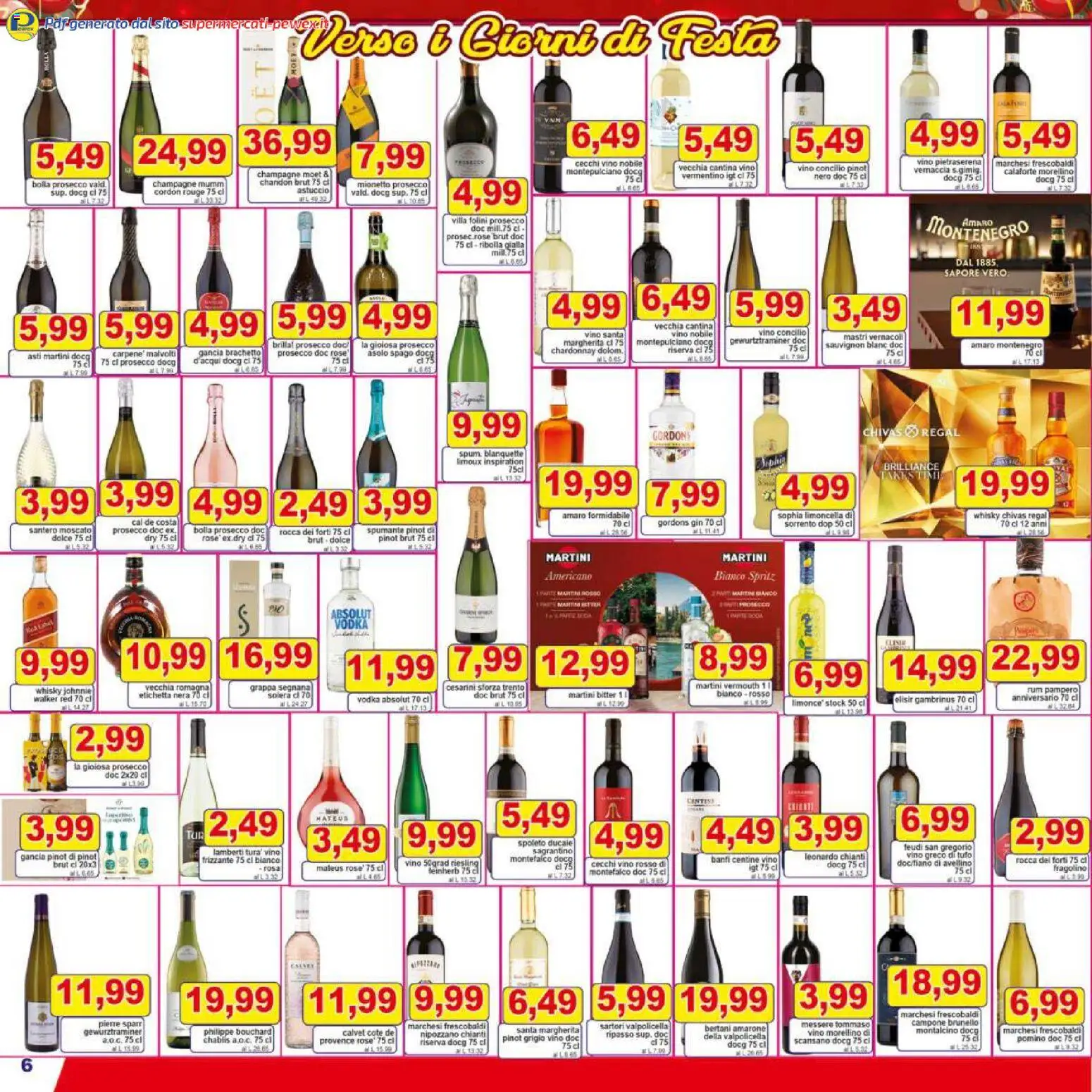 Volantino Pewex del 16.12.2025 | Pagina: 6 | Prodotti: Vodka, Whisky, Grappa, Amaro