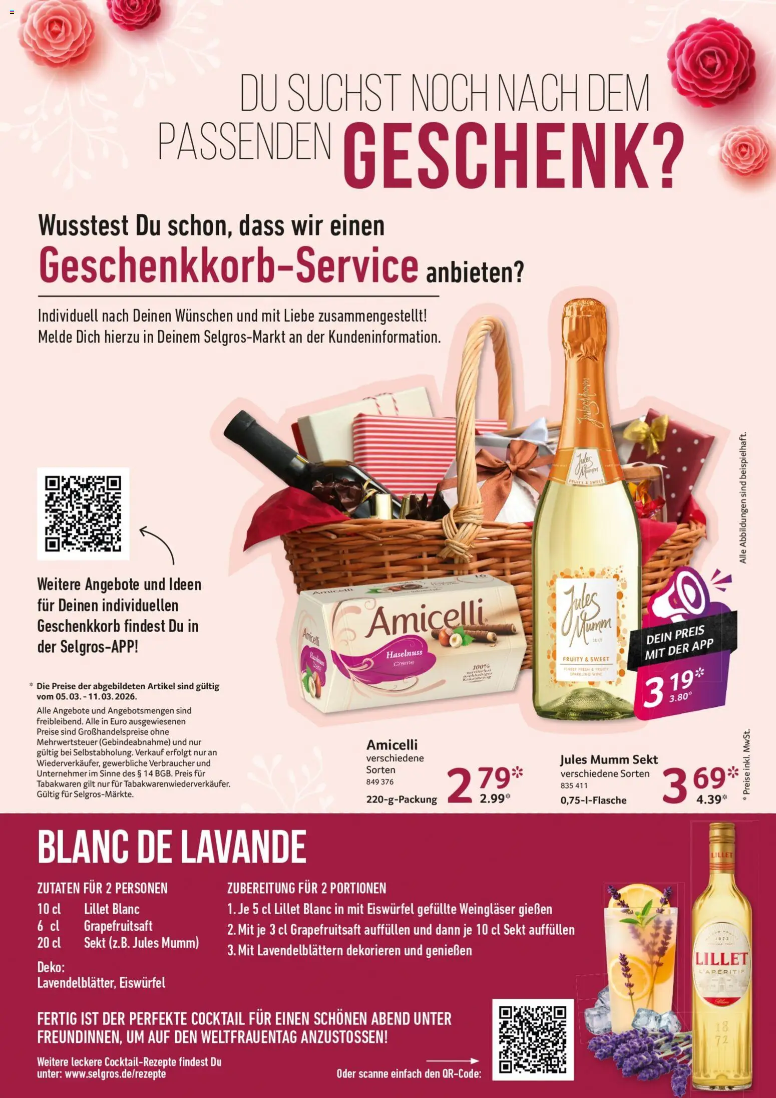 Selgros Weltfrauentag – gültig ab 07.03.2026 | Seite: 2 | Produkte: Mumm sekt, Sekt, Jules mumm, Creme