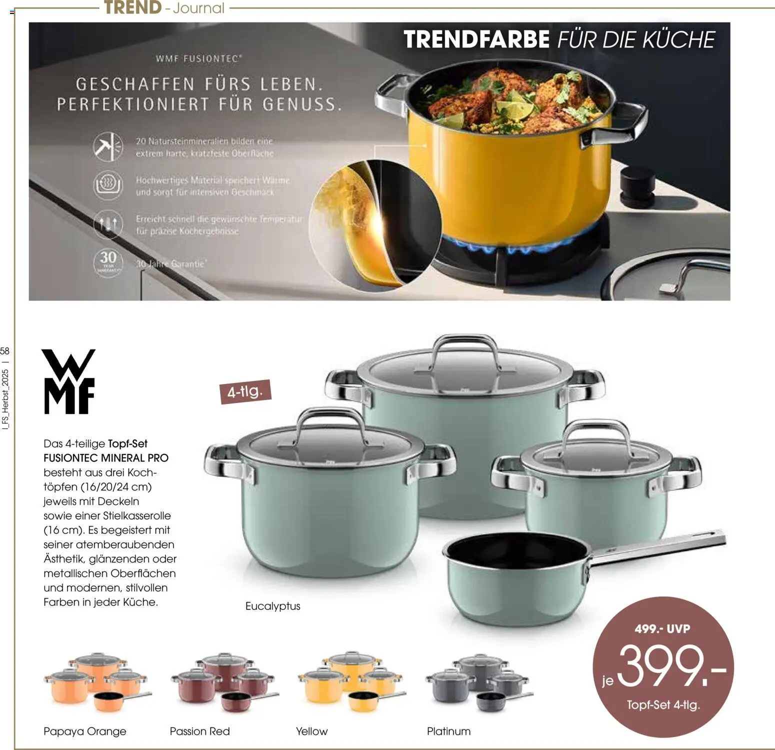 Zurbrüggen Trend-Journal Herbst – gültig ab 21.10.2025 | Seite: 58 | Produkte: Küche