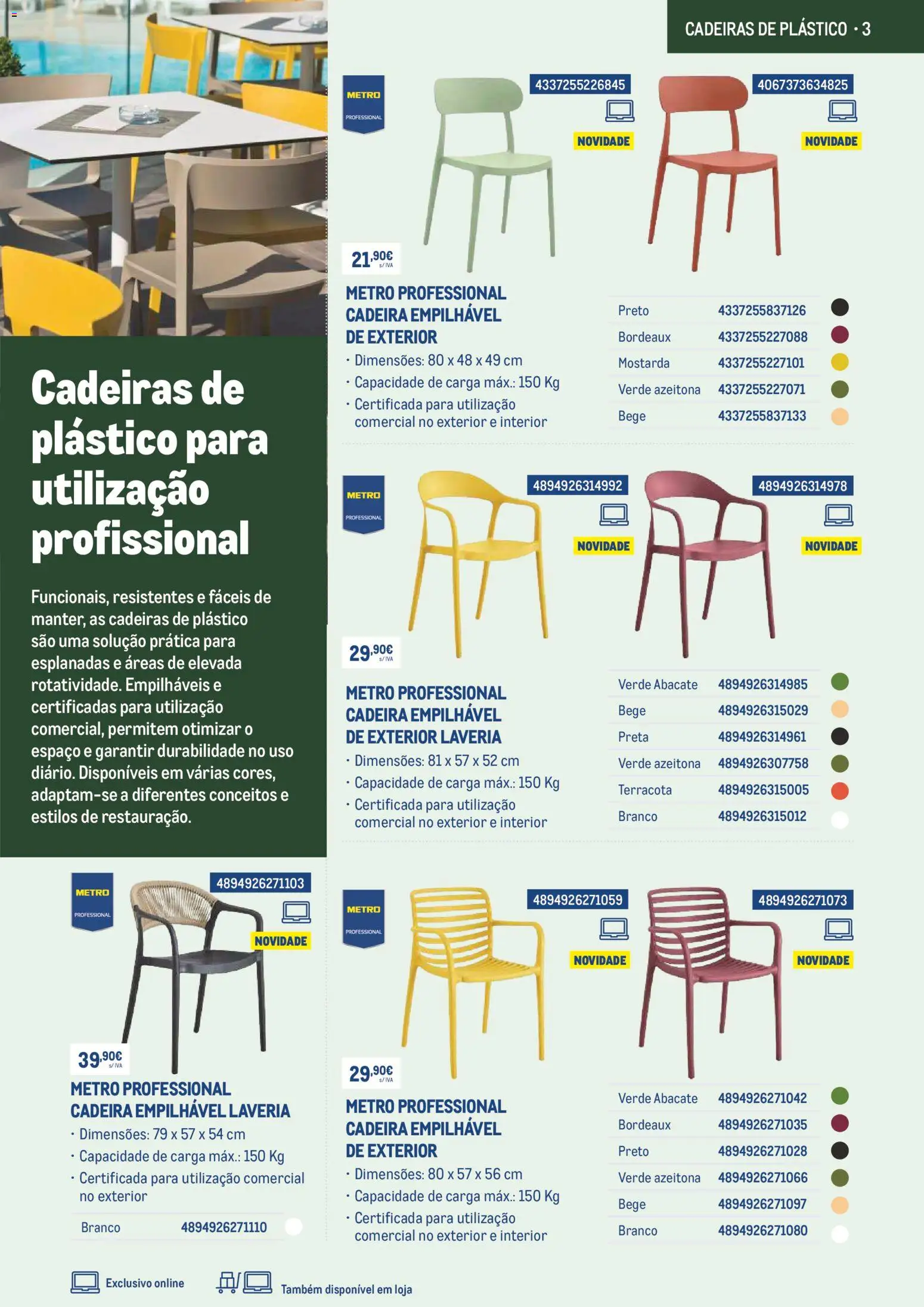 Makro Prepare o seu negócio para o bom tempo com 10desconto │ válido de 01.03.2026 | Página: 3 | Produtos: Cadeiras, Cadeira, Abacate