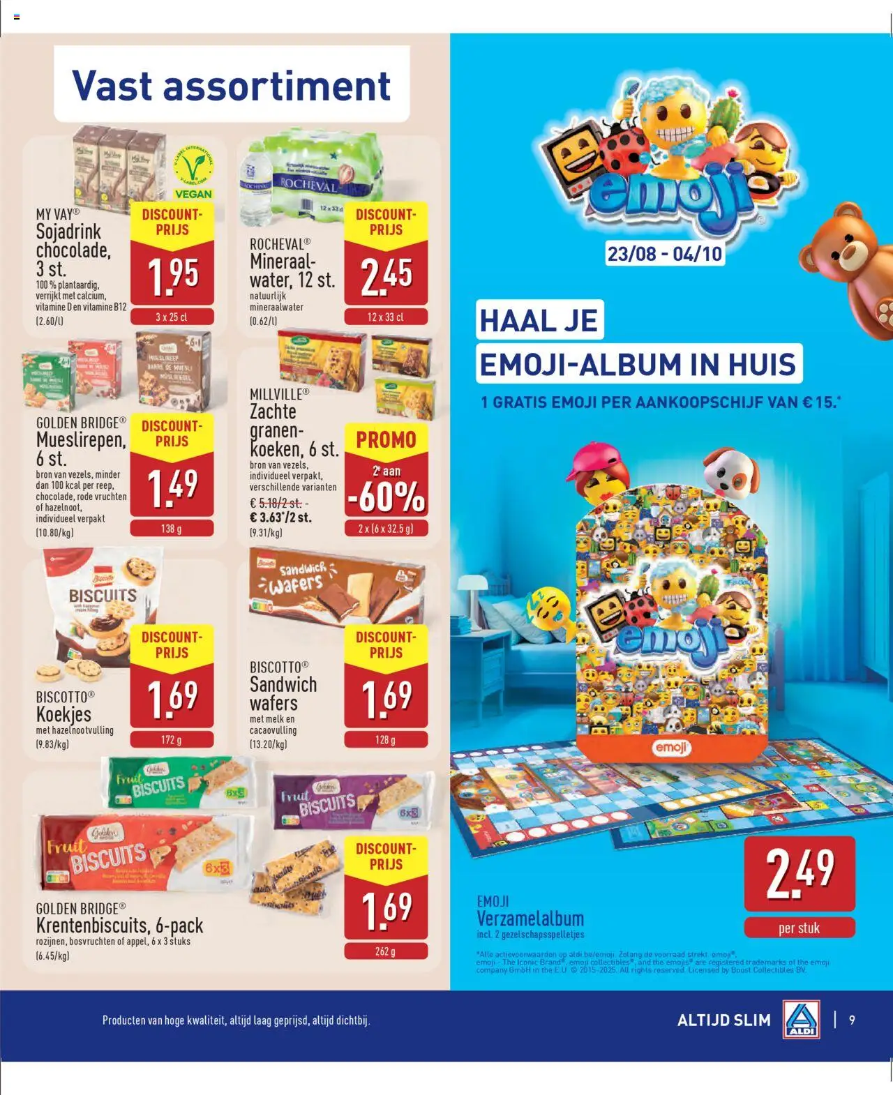  | Pagina: 9 | Producten: Granen, Zsúrkenyér, Boost, Melk