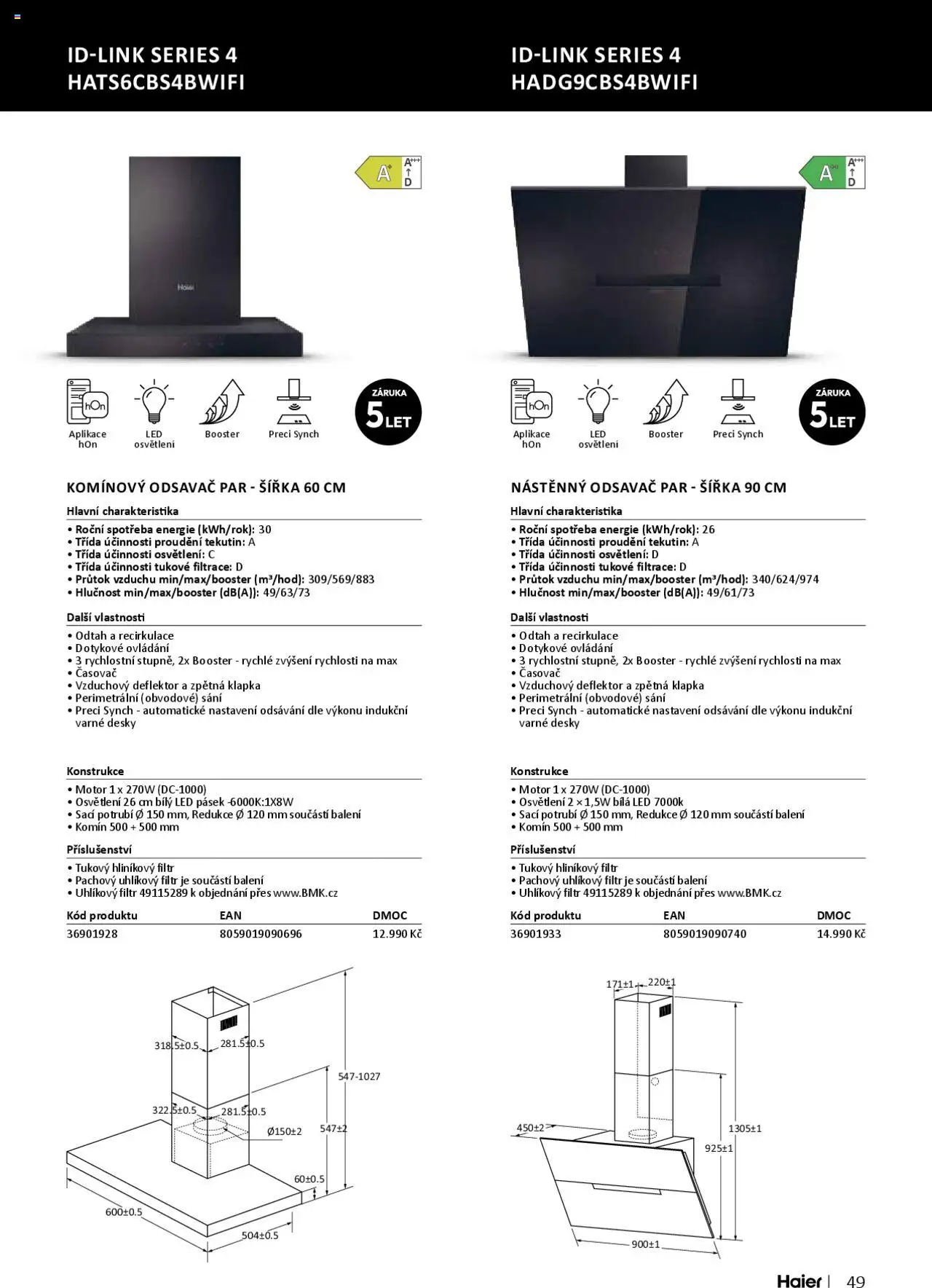 XXXLutz leták - Spotřebiče Haier 2025 od 01.06.2025 | Strana: 49 | Produkty: Odsavač par, LED pásek, Časovač, LED