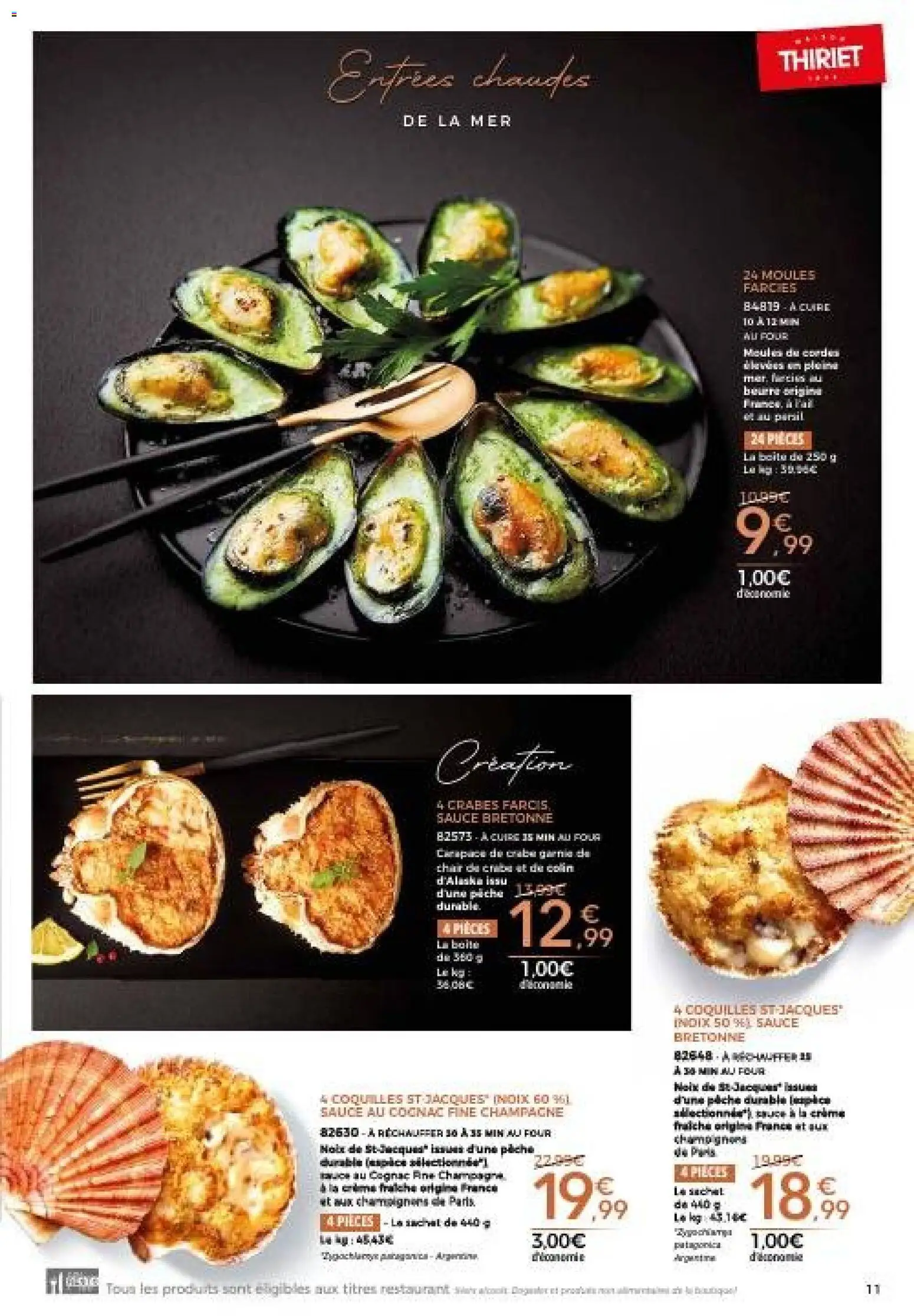 {H1} | Page: 11 | Produits: Cordes, Champagne, Cognac, Crabe