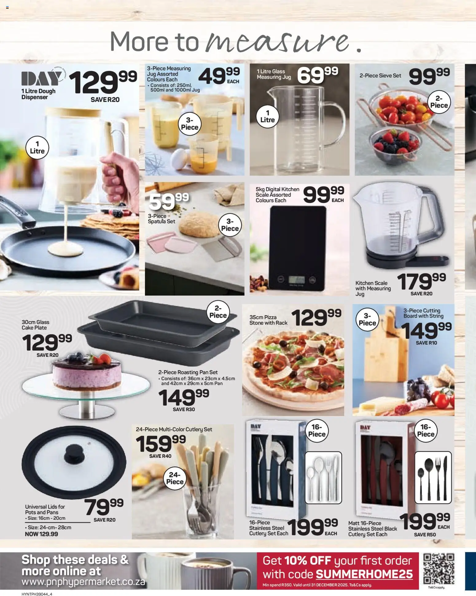 New Pick n Pay catalogue – valid from 24.11.2025 | Page: 4 | Products: Plate, Scale, Pans, Pizza