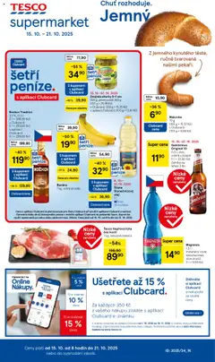 Náhled letáku Tesco leták - Supermarket od 15.10.2025