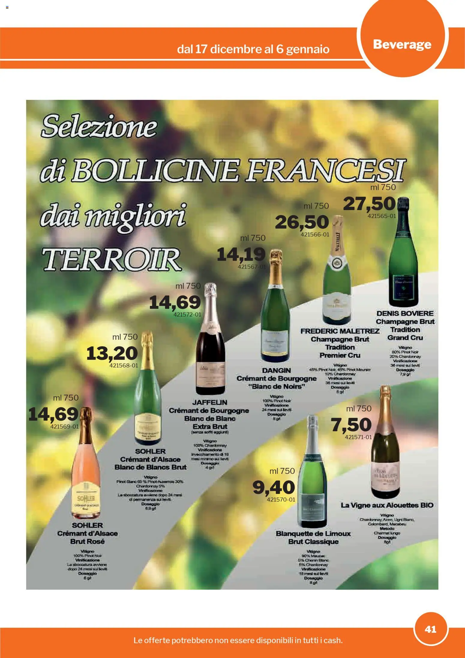 Volantino Sogegross del 17.12.2025 | Pagina: 41 | Prodotti: Champagne