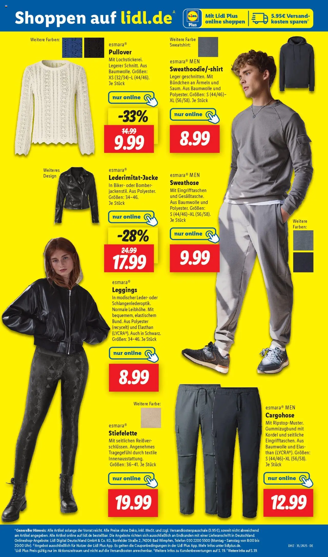 Lidl Prospekt Holzminden	 - gültig ab dem 25.08.2025 | Seite: 11 | Produkte: Sweatshirt, Bad, Pullover, Leggings